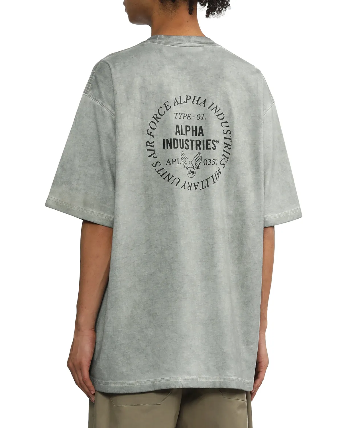 Alpha Industries UNFRM Type-01 tricou gri bumbac