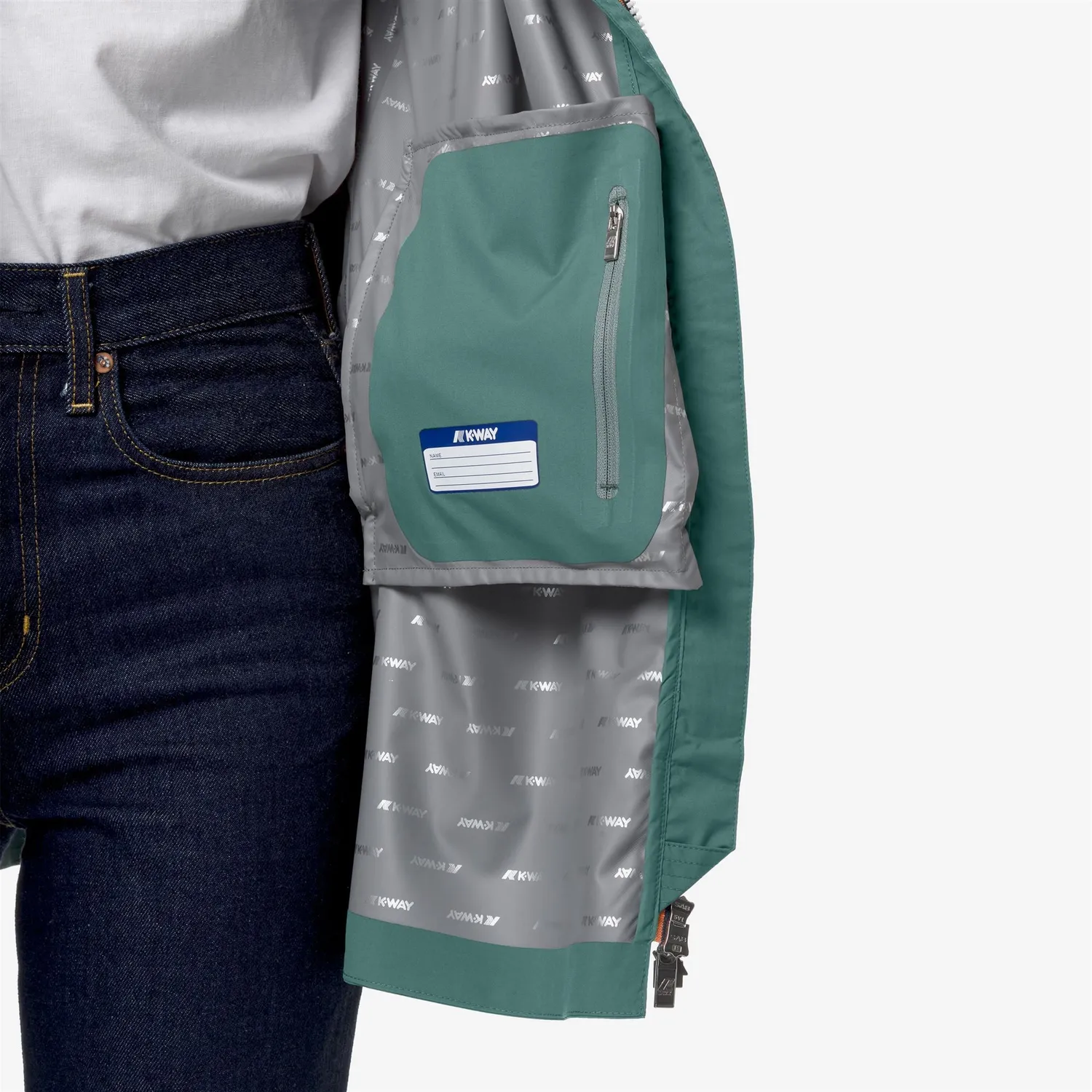 K-Way Sophie Stretch Dot geacă damă verde palmier