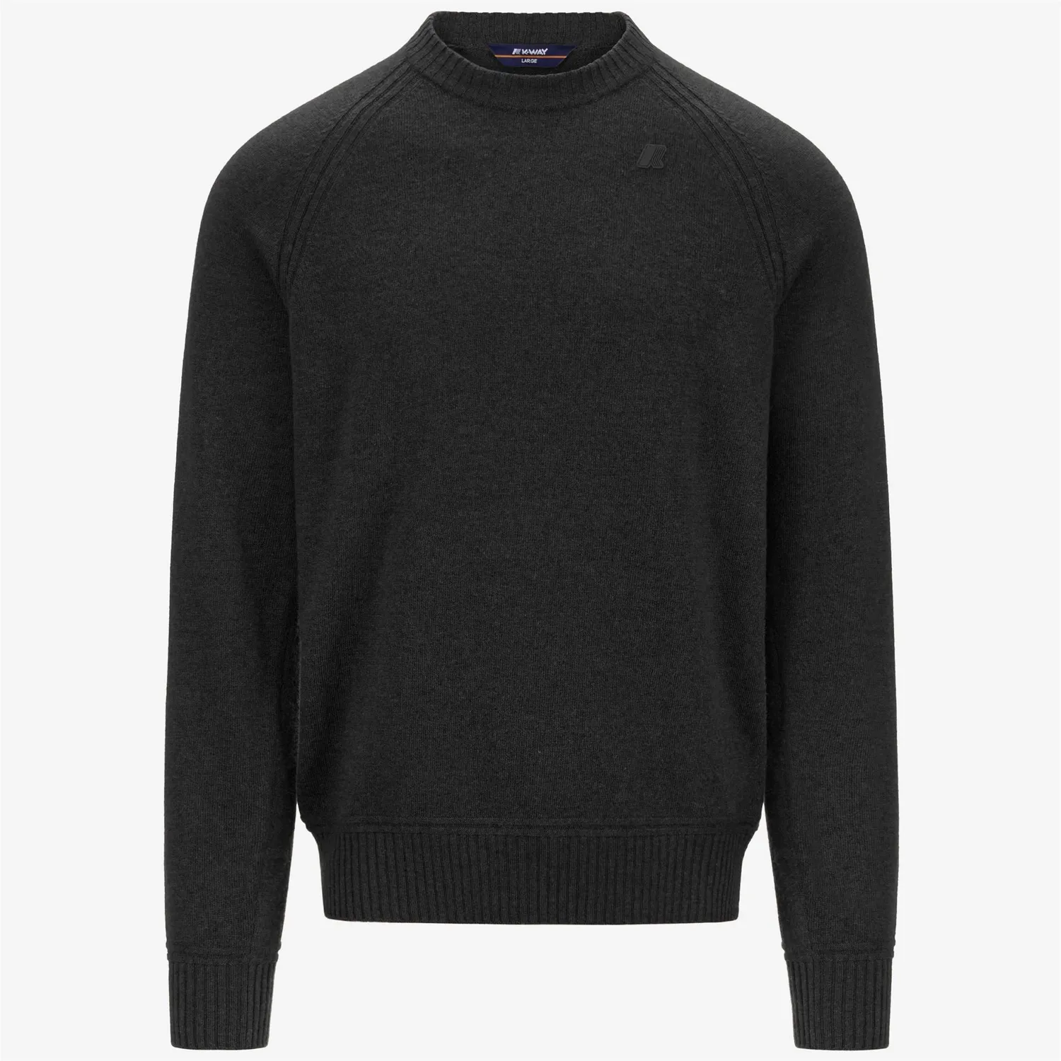 K-Way Sebas Wool Cashmere pulover negru bărbați