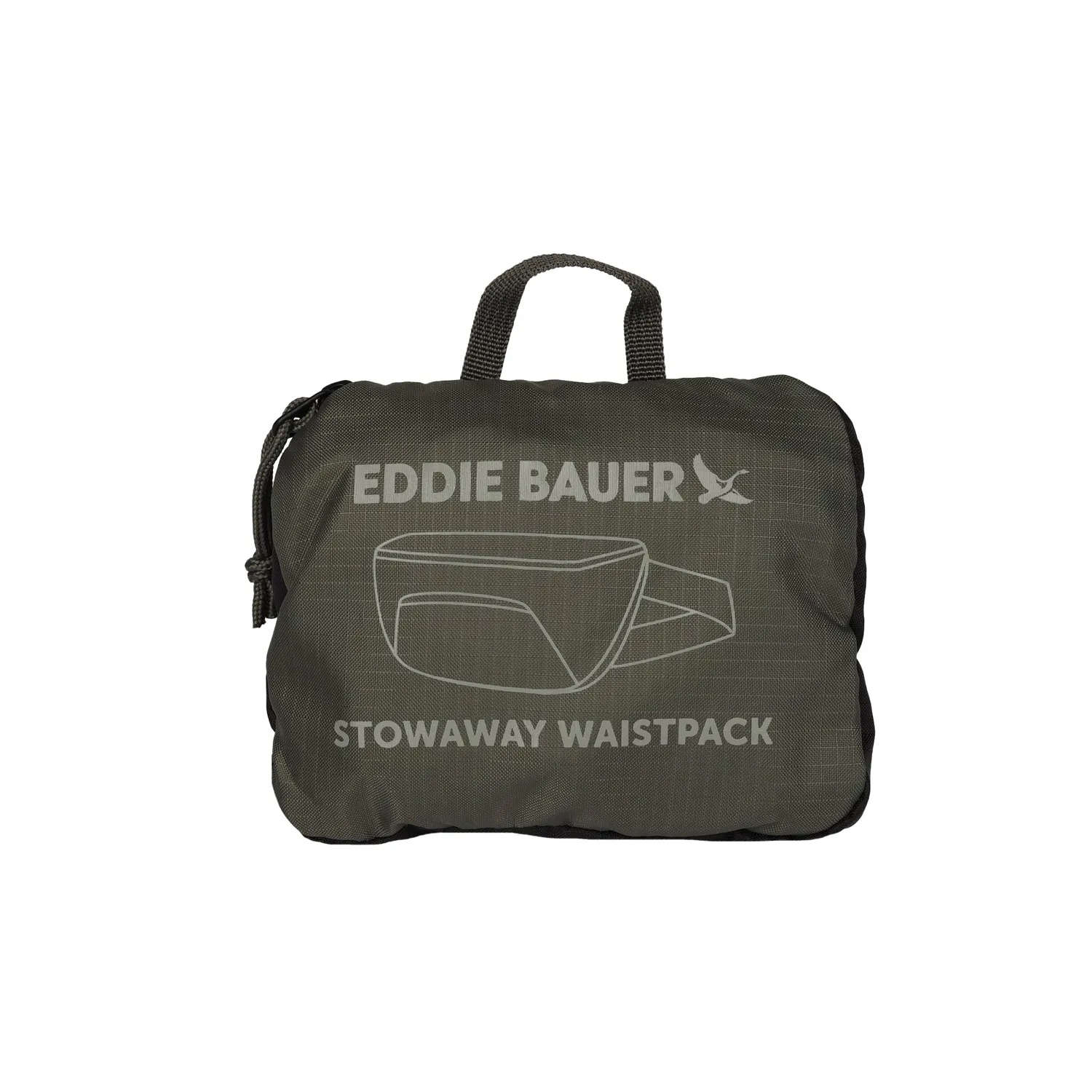 Eddie Bauer Stowaway borseta talie negru pliabila 1L