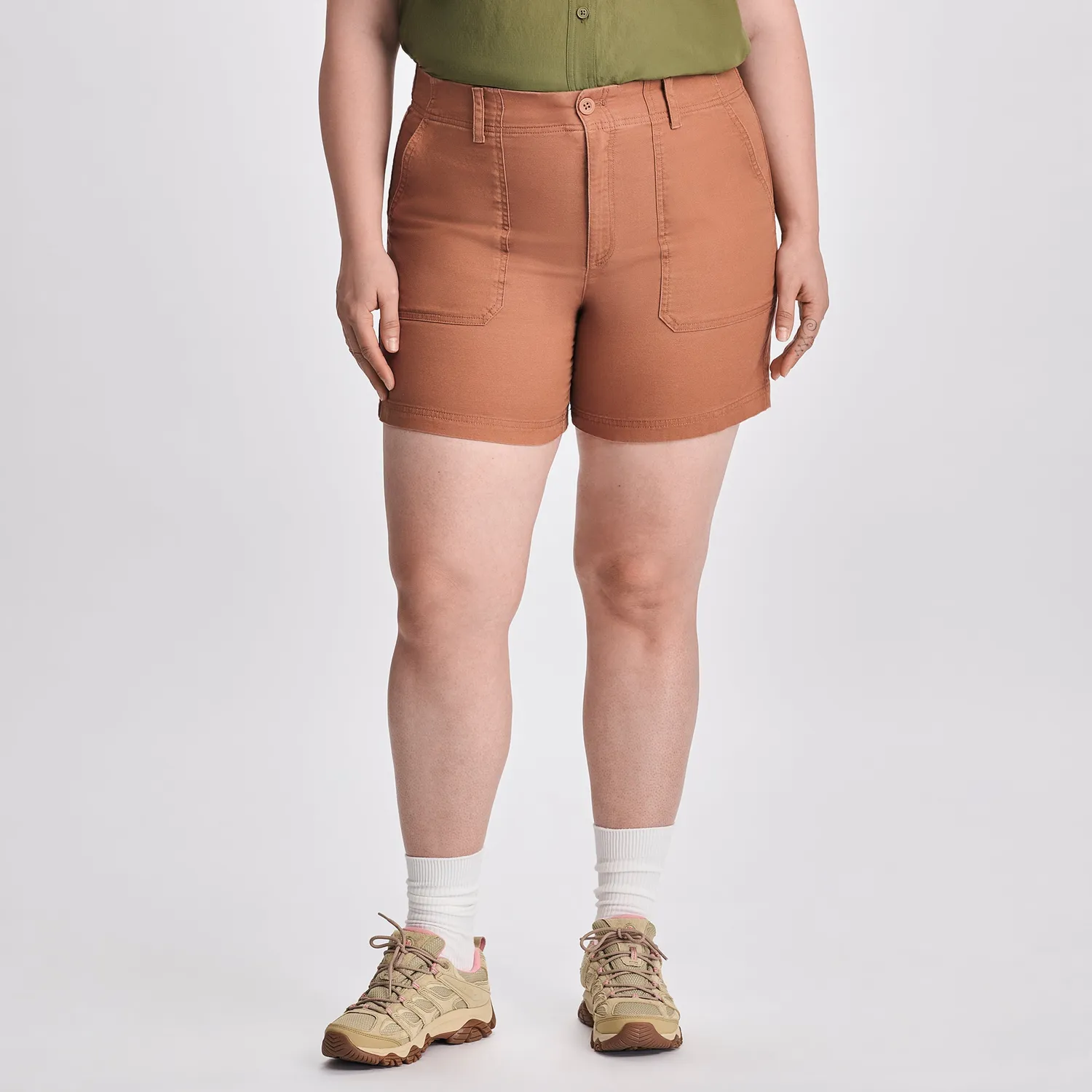 Eddie Bauer pantaloni scurti dama canvas cu talie inalta