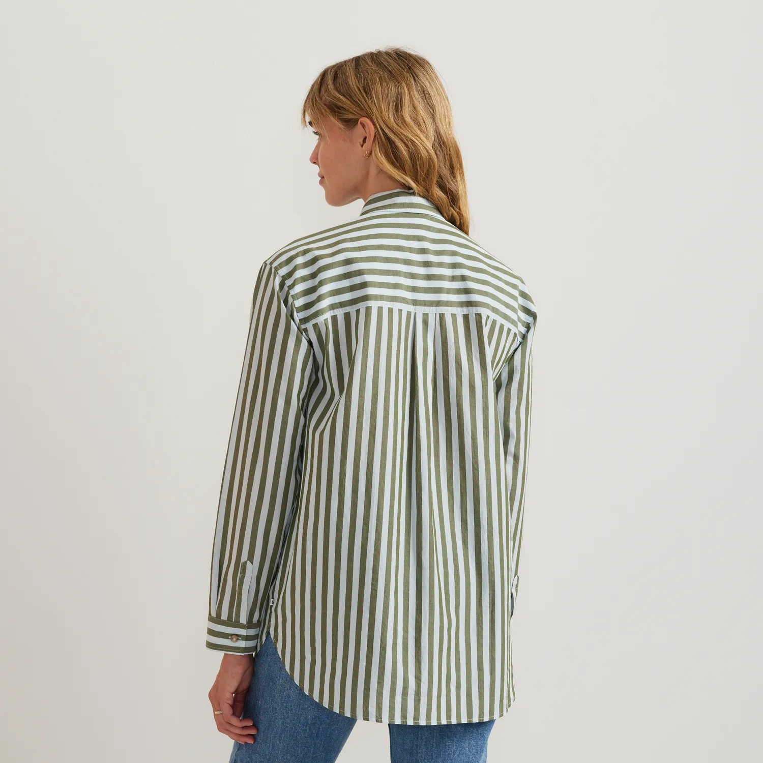 Eddie Bauer Poplin camasa dama albastru deschis relaxata