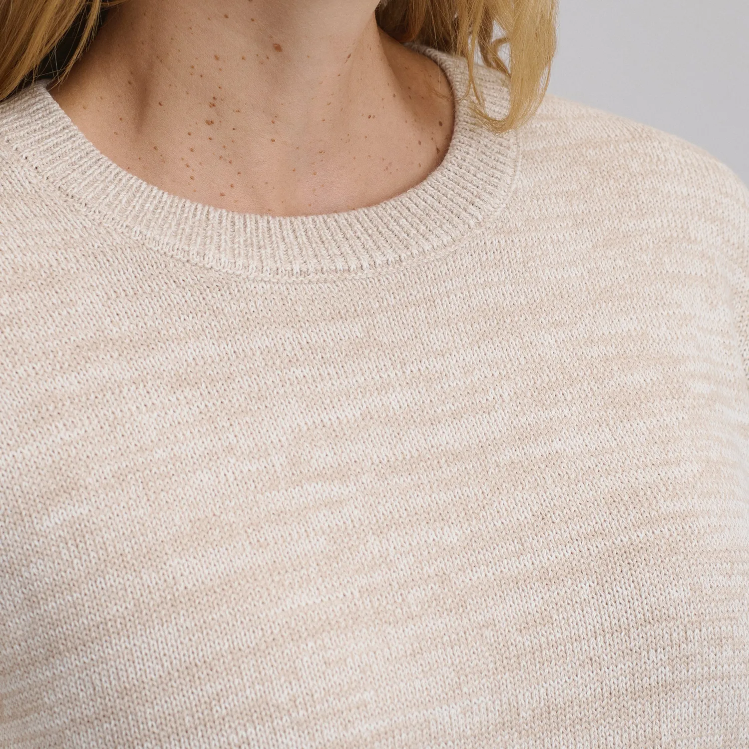 Eddie Bauer Marl Crewneck pulover Pumice melanj