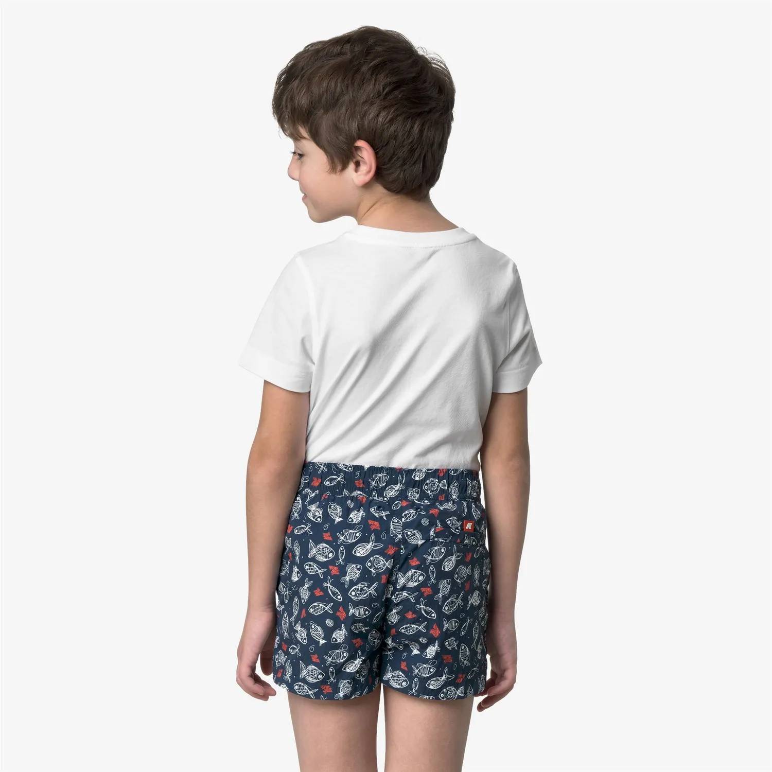 K-Way Hazel Graphic Beach sort baie Graphic Fishes Kid cu uscare rapida