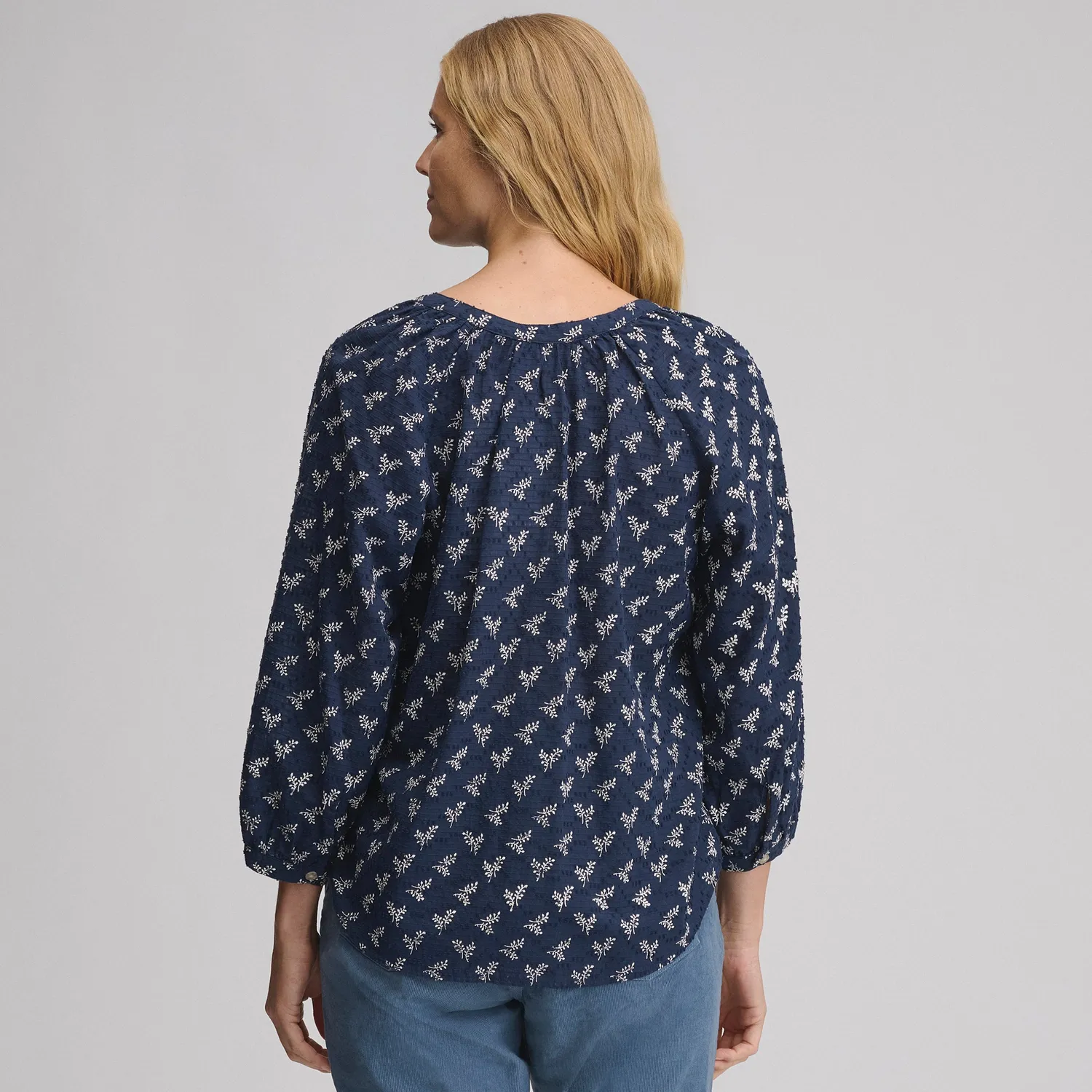 Eddie Bauer Split-Neck Popover bluza dama brook casual