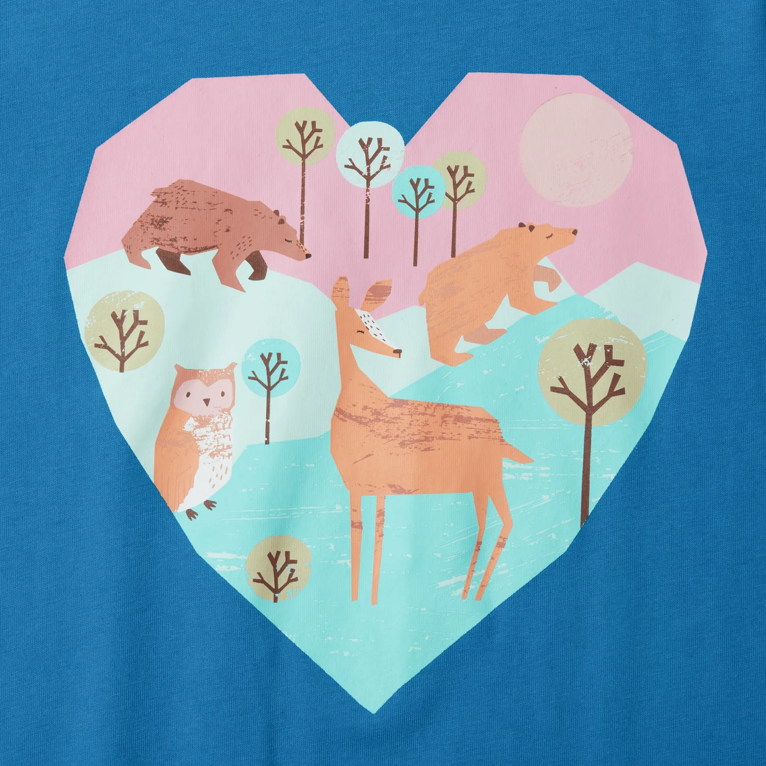 Eddie Bauer Girls Graphic Long Sleeve Tee bluza lila pastel bumbac
