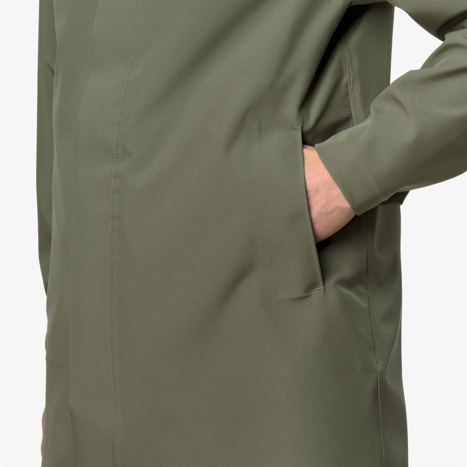K-Way Duke Bonded Jersey palton barbati verde impermeabil