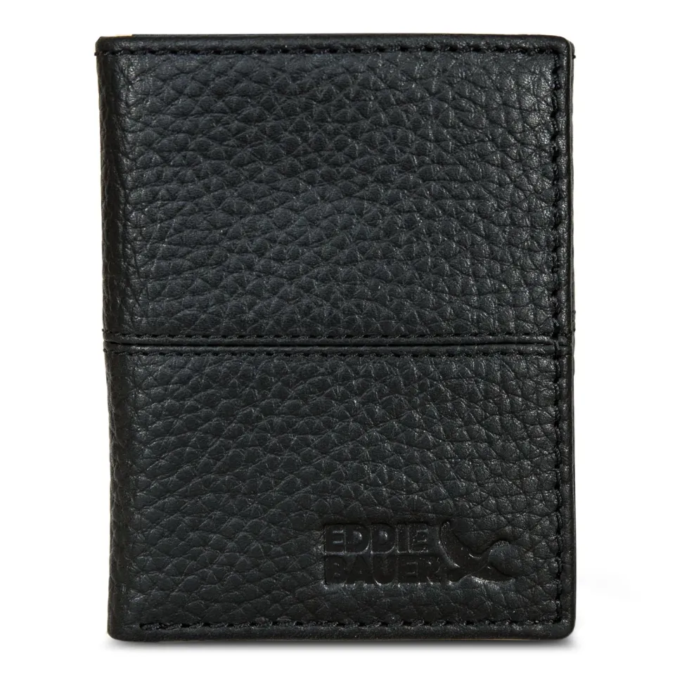 Eddie Bauer Extra Capacity Rugged portofel negru piele RFID