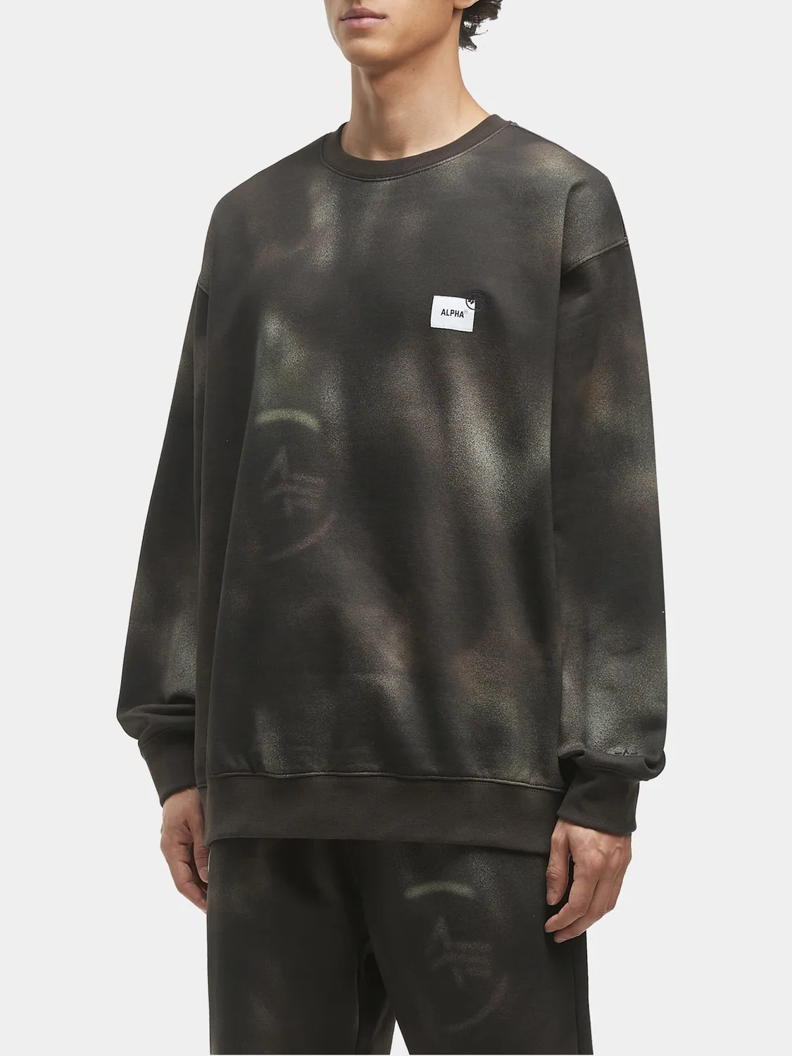 Alpha Industries UNFRM Washed bluza gri bumbac