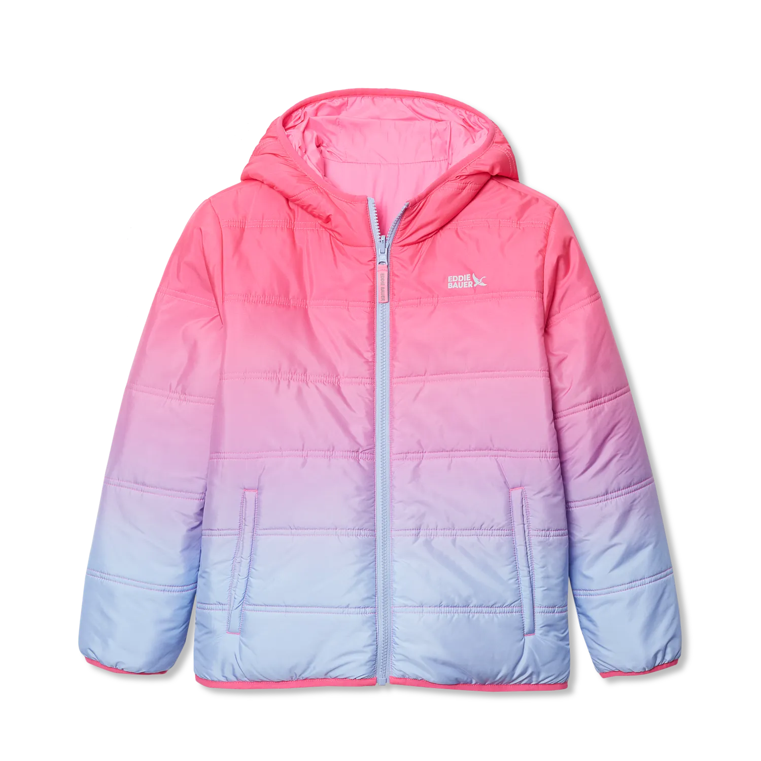 Eddie Bauer Deer Harbor Reversible Hooded geaca fete lavendel