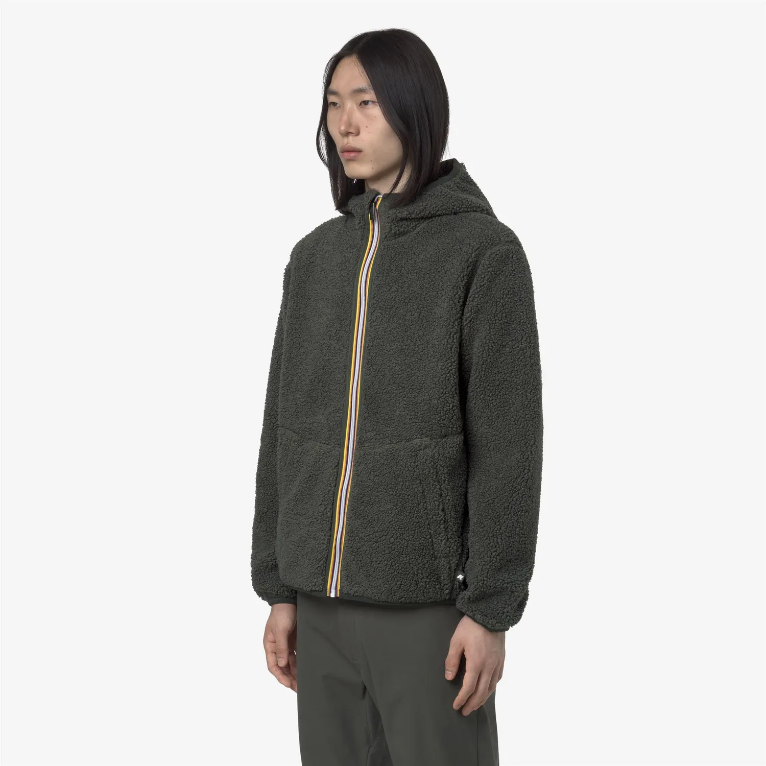 K-Way Jack Sherpa Polar Double geacă fleece verde