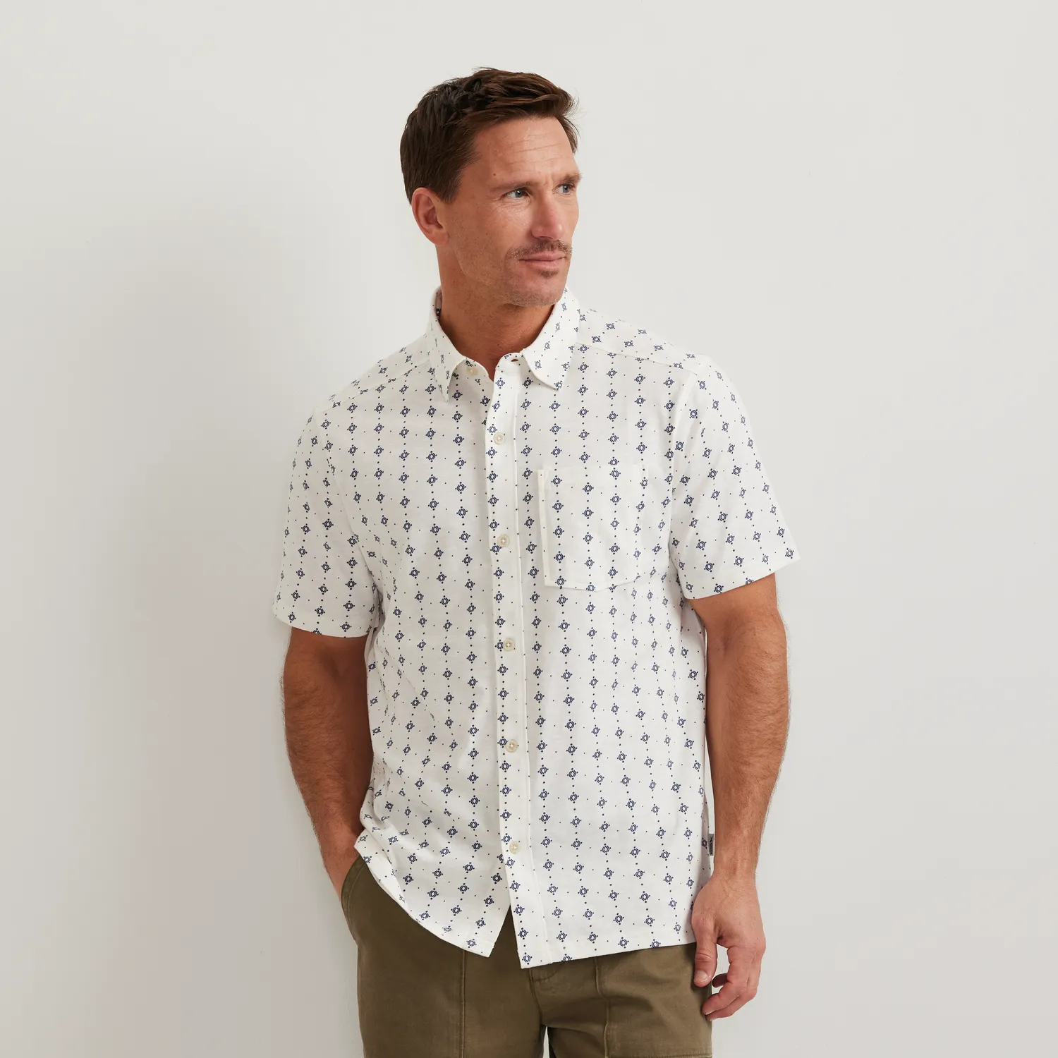 Eddie Bauer Baja camasa barbati albastru bumbac 100%
