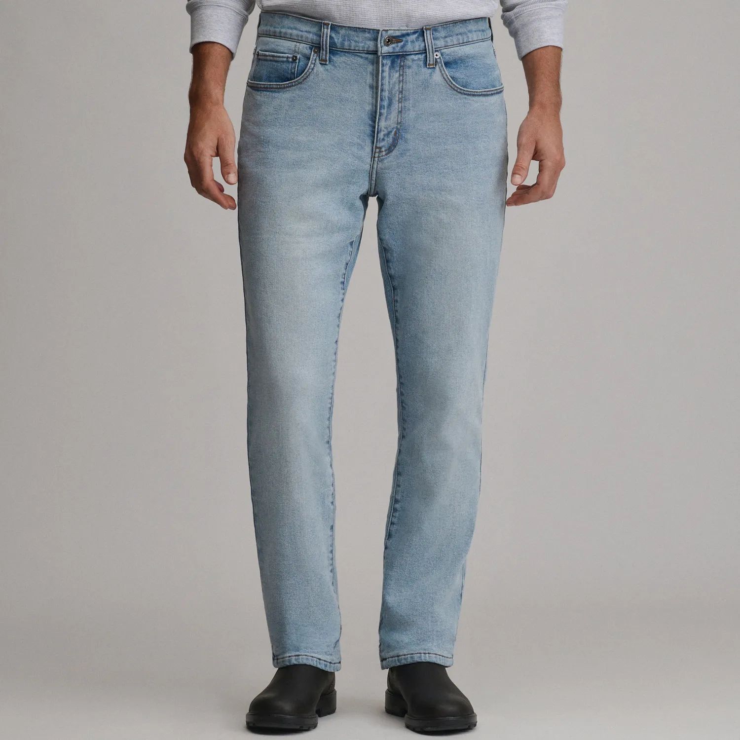 Eddie Bauer Eddie's Flex blugi termici bleumarin drepti