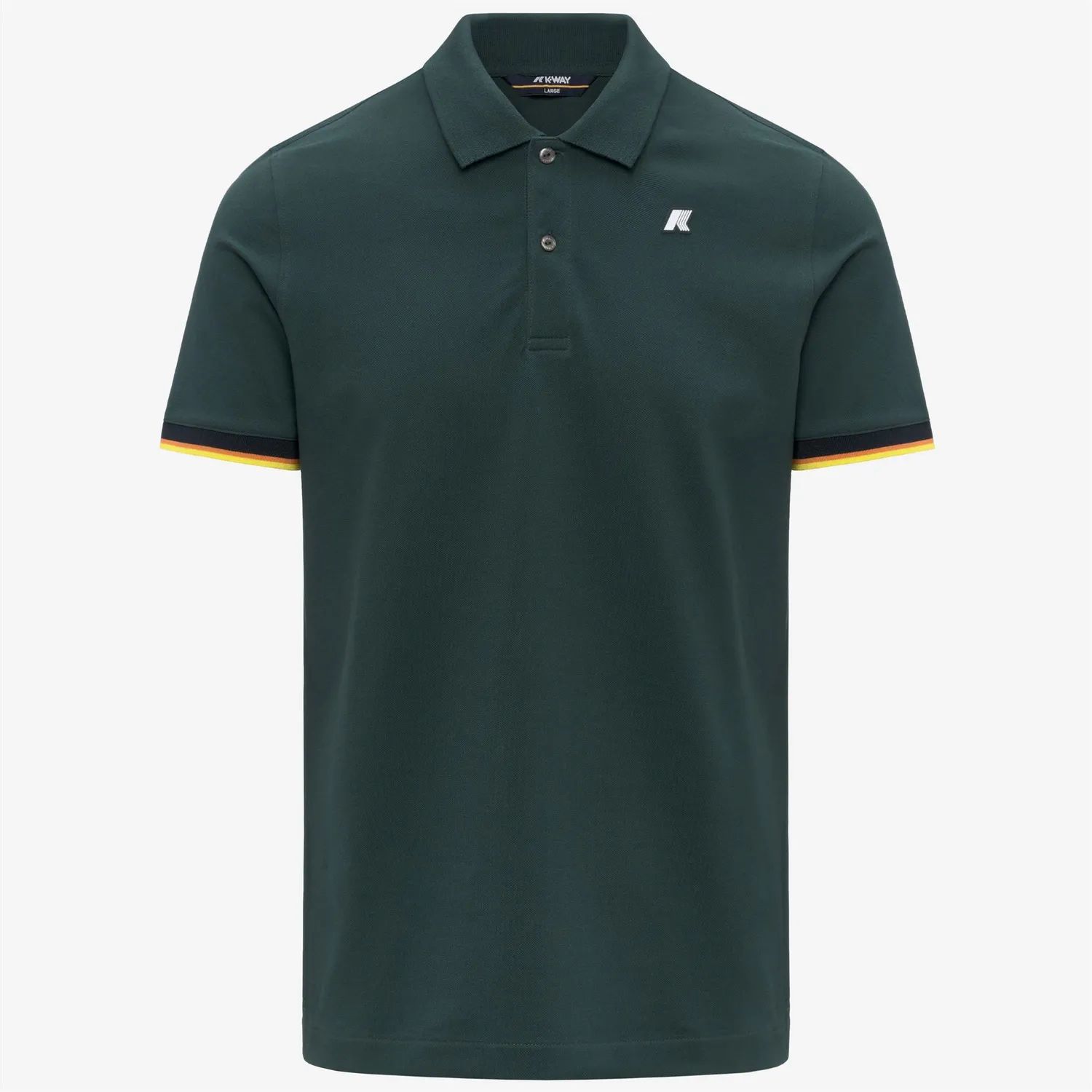 K-Way Vincent K1125BW polo barbati verde jungle slim