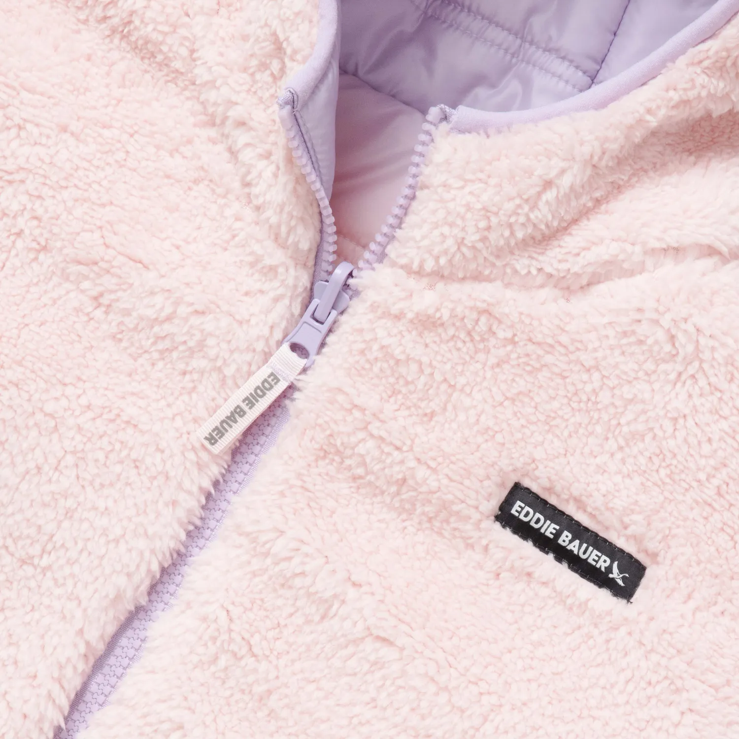 Eddie Bauer Deer Harbor Reversible Hooded geaca Blush fete