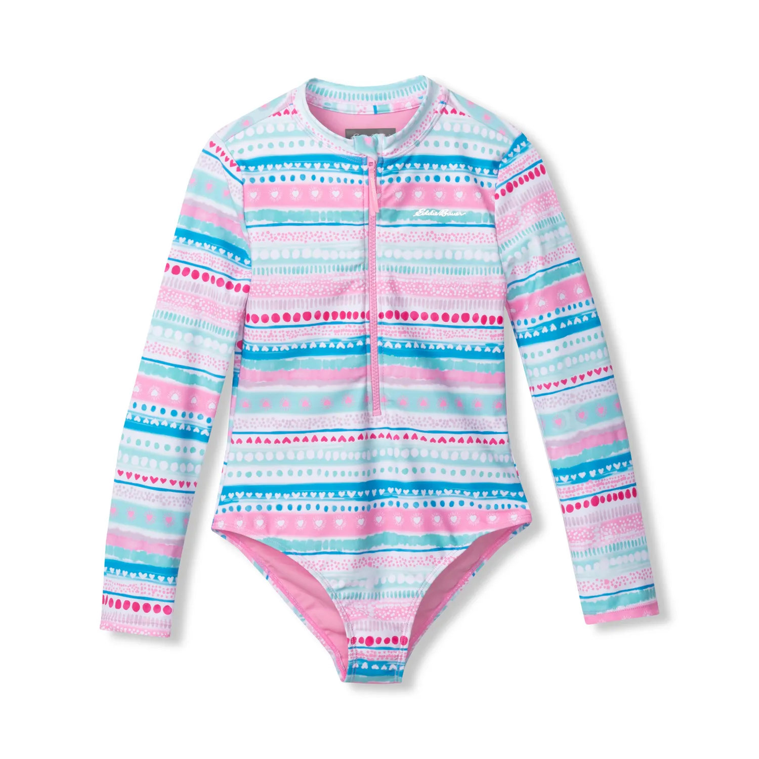 Eddie Bauer Sea Spray One Piece costum baie fete Coral Reef