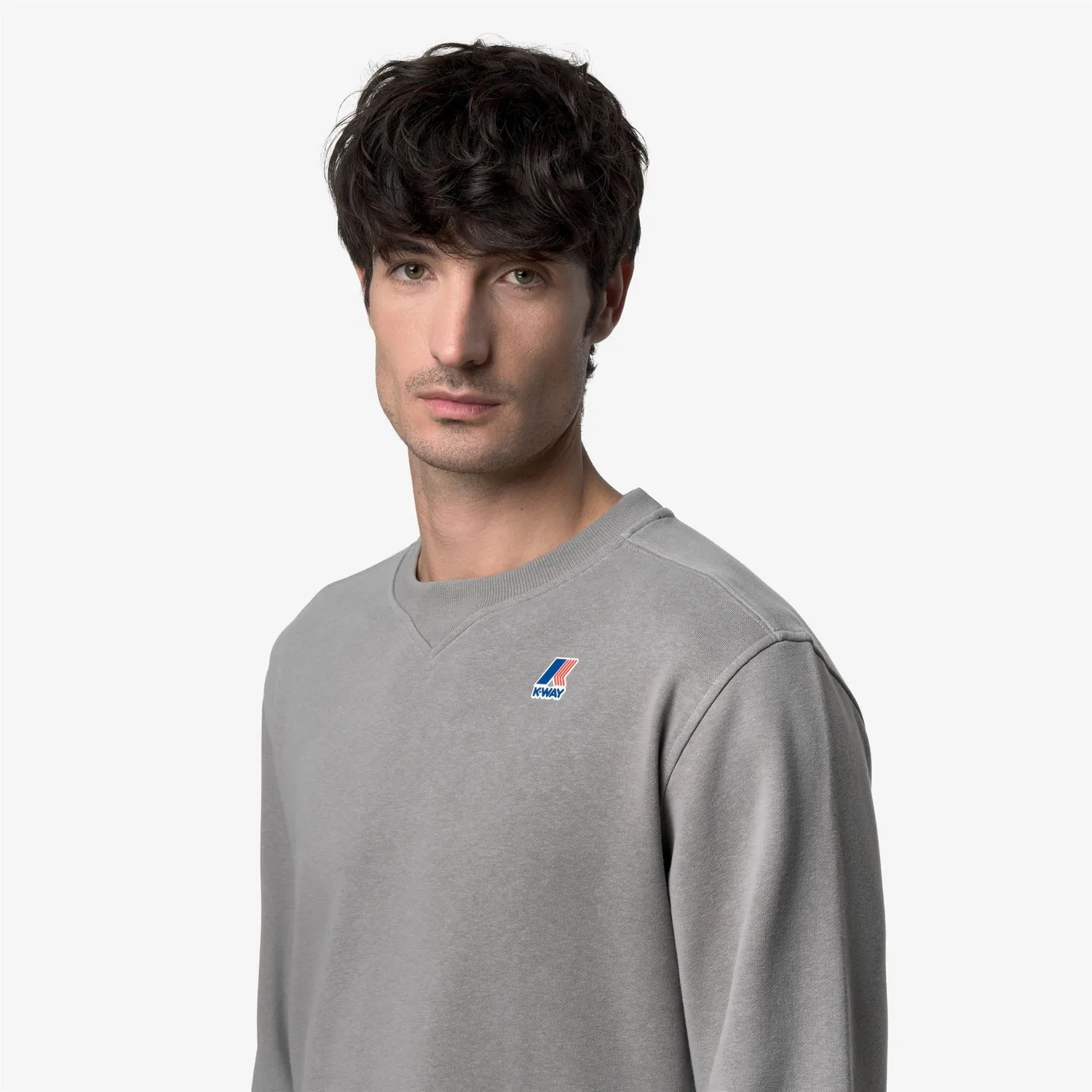 K-Way Nael hanorac fleece gri Grey Frost bumbac