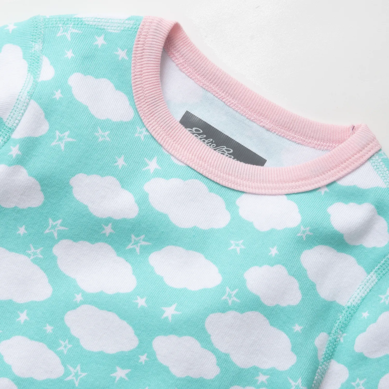 Eddie Bauer Cotton Short Sleep Set pijama fete Aqua bumbac