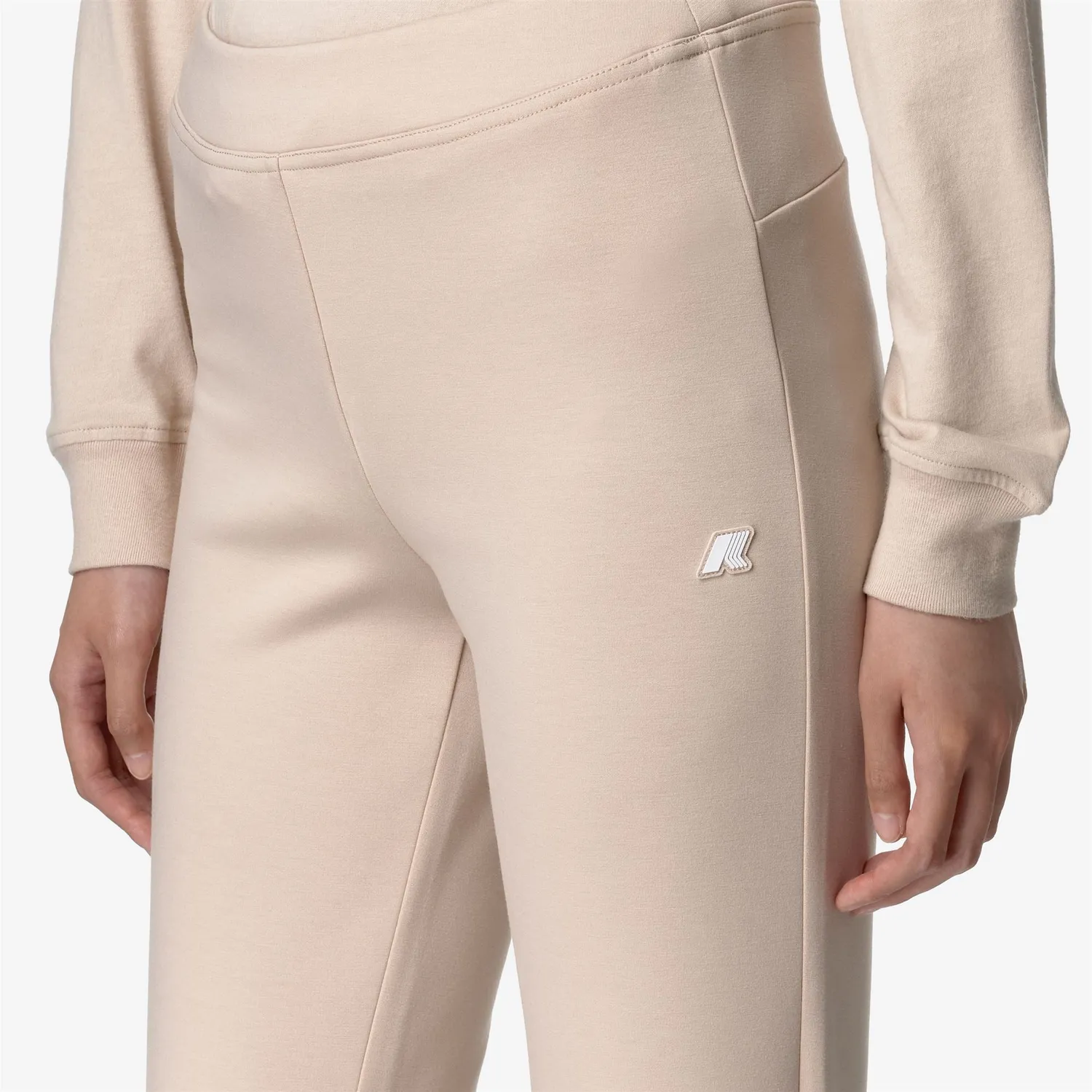 K-Way Jenny pantaloni sport damă roz Pink Tint evazați