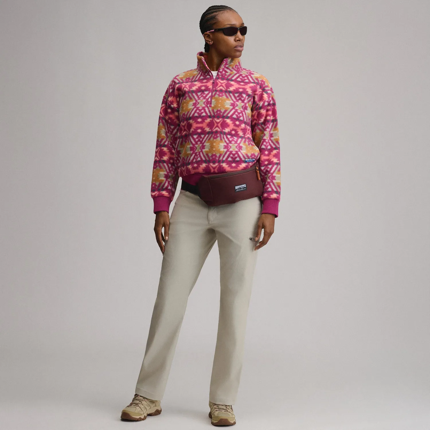 Eddie Bauer Authentic Outdoor bluza fleece dama bej calduroasa