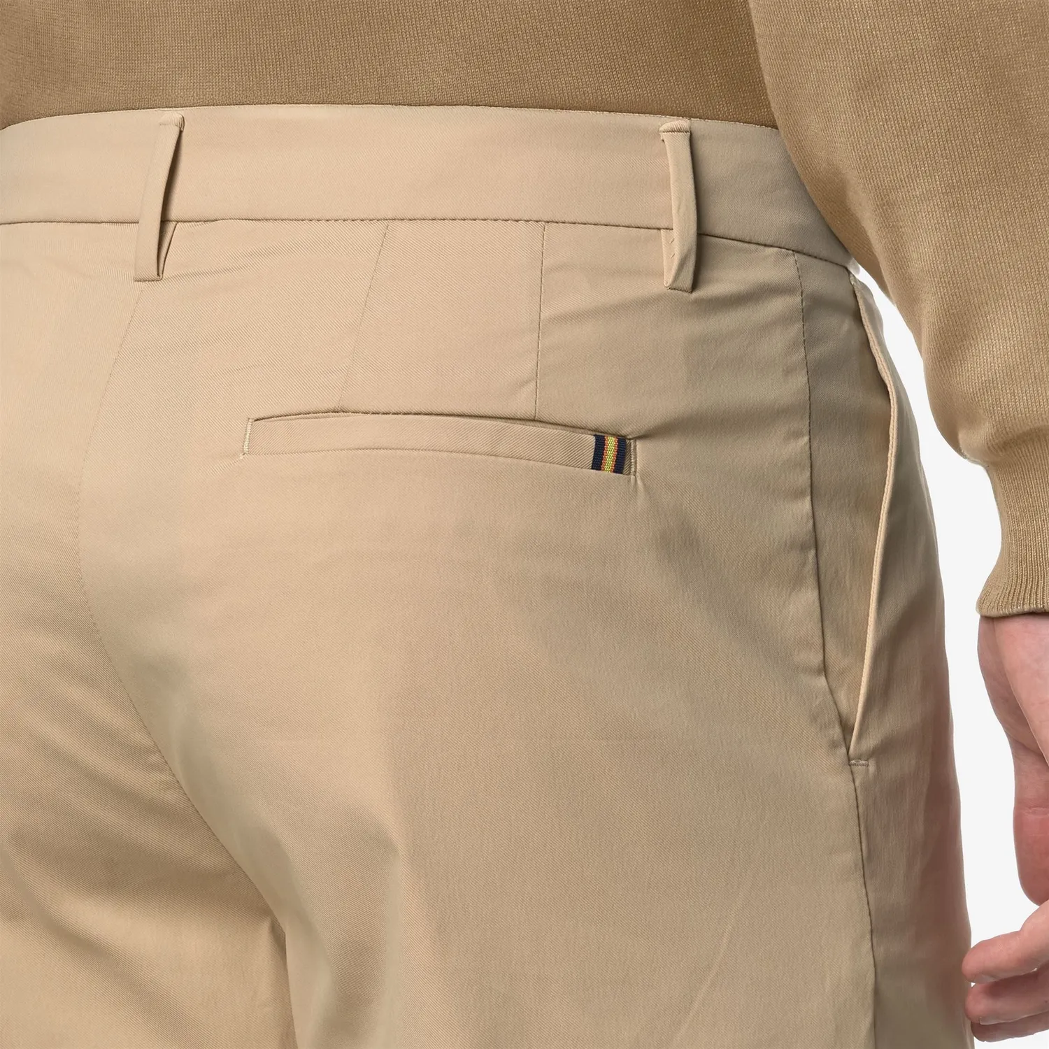 K-Way Severe Twill Tech bermude Beige Rope elastice