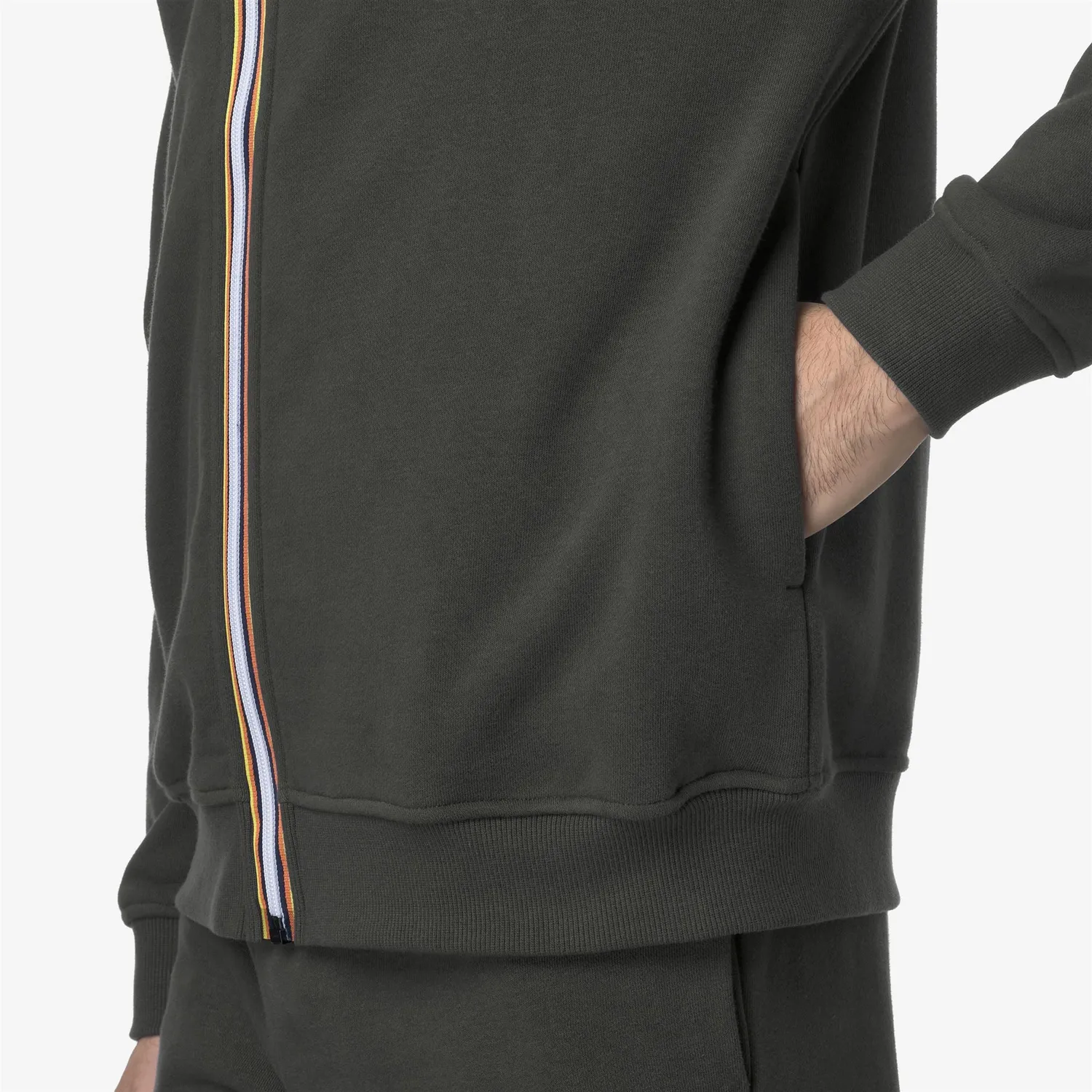 K-Way Arnel hanorac fleece verde negricios unisex moale