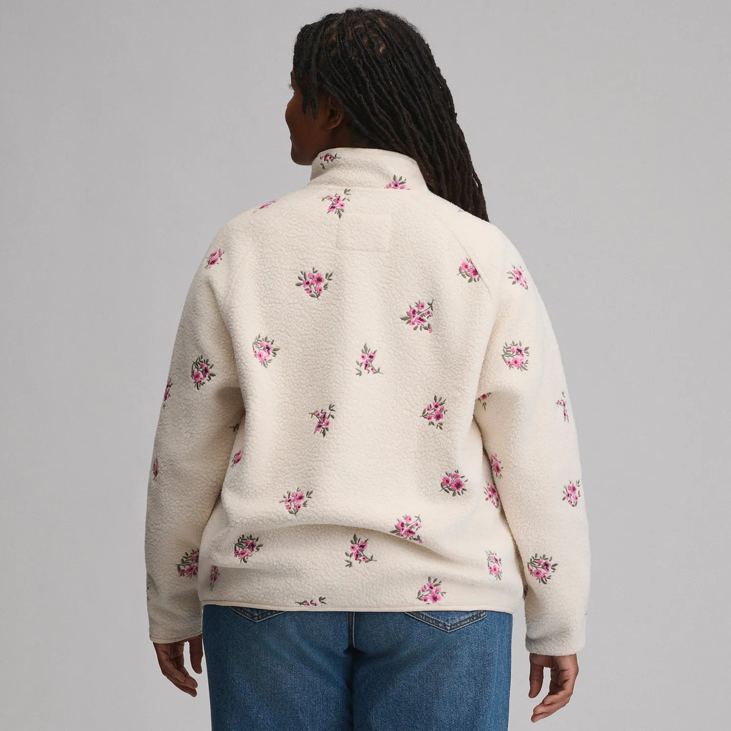 Eddie Bauer Plush Fleece bluză damă Limestone călduroasă