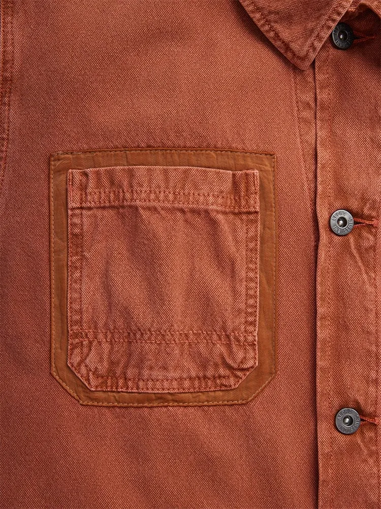 Alpha Industries Chore Coat palton Muted Saffron canvas