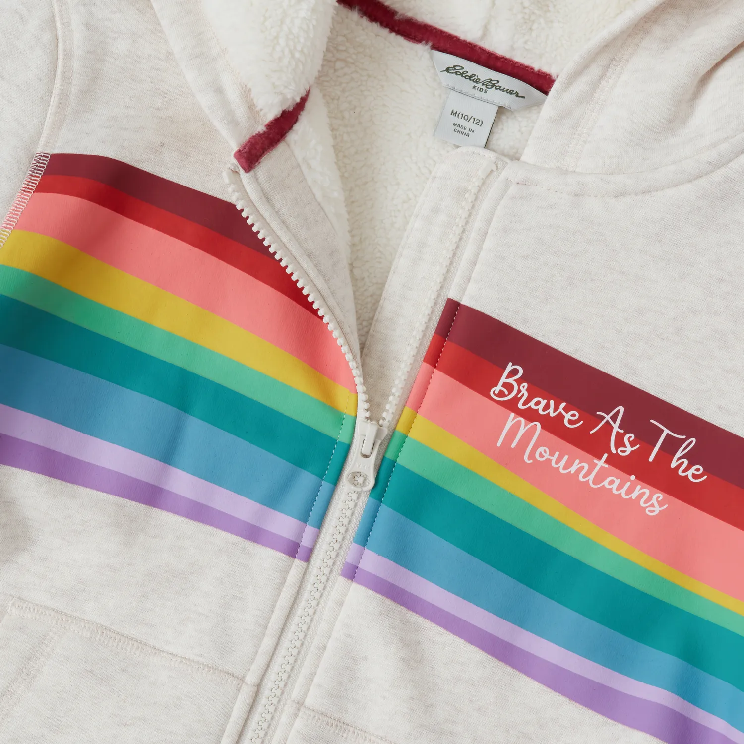 Eddie Bauer Camp Fleece hanorac fete roz calduros