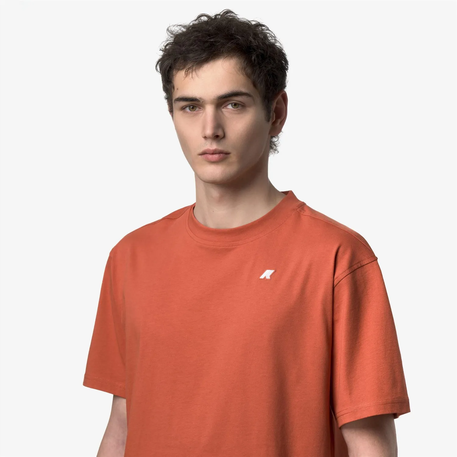 K-Way Solo Jersey tricou bărbați portocaliu bumbac