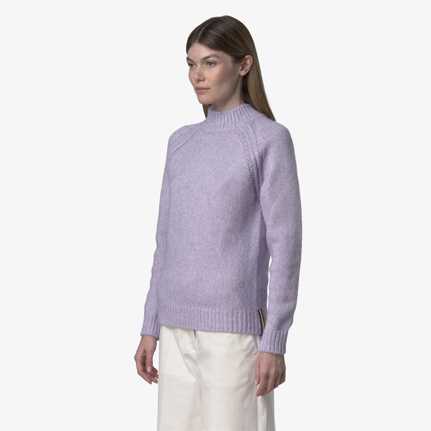 K-Way Terry pulover dama violet-off white alpaca