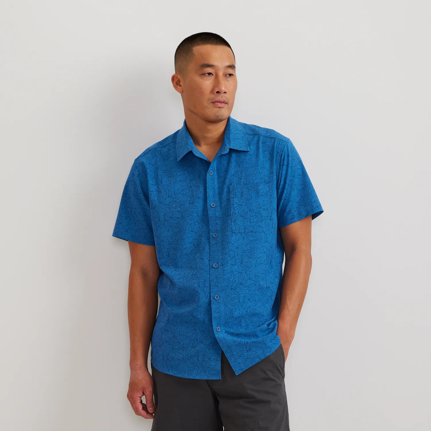 Eddie Bauer Departure camasa barbati cu buzunar verde