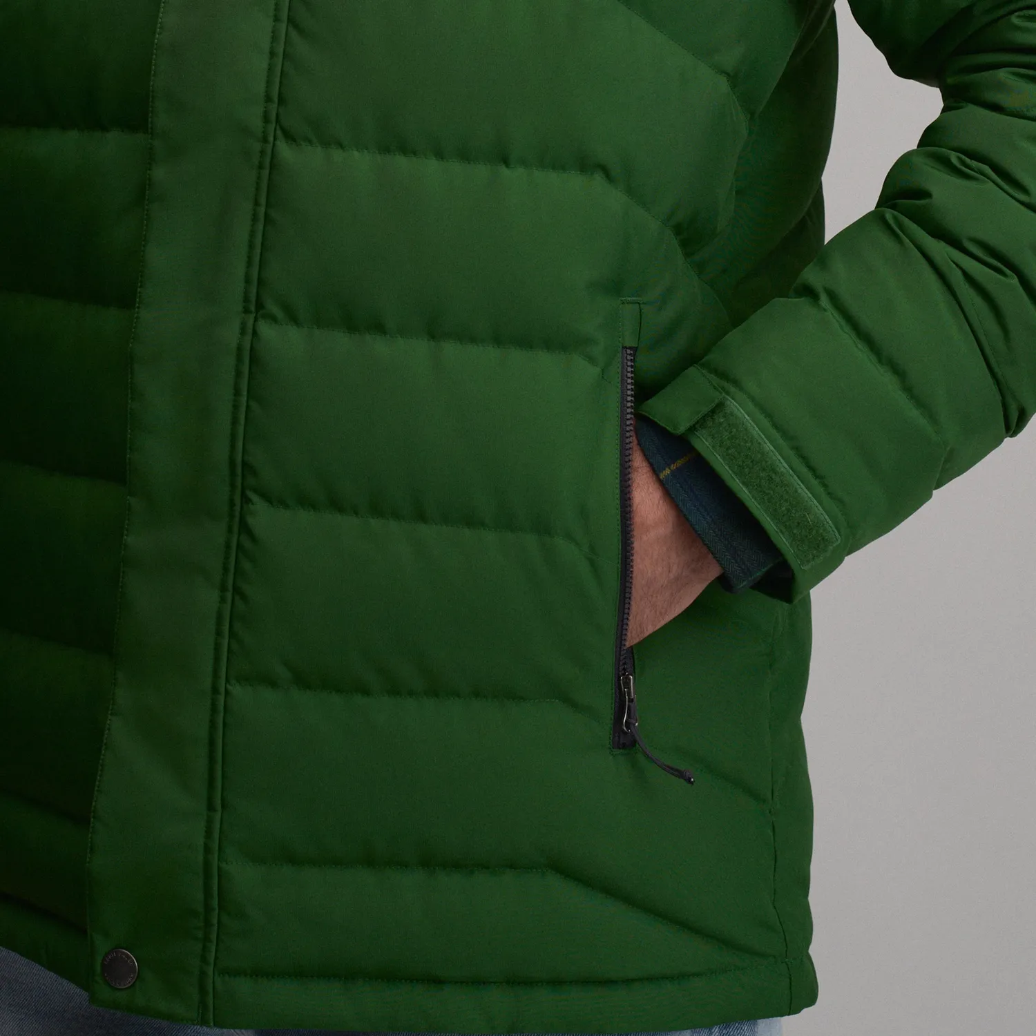 Eddie Bauer Boundary Pass Down Parka palton barbati negru puf