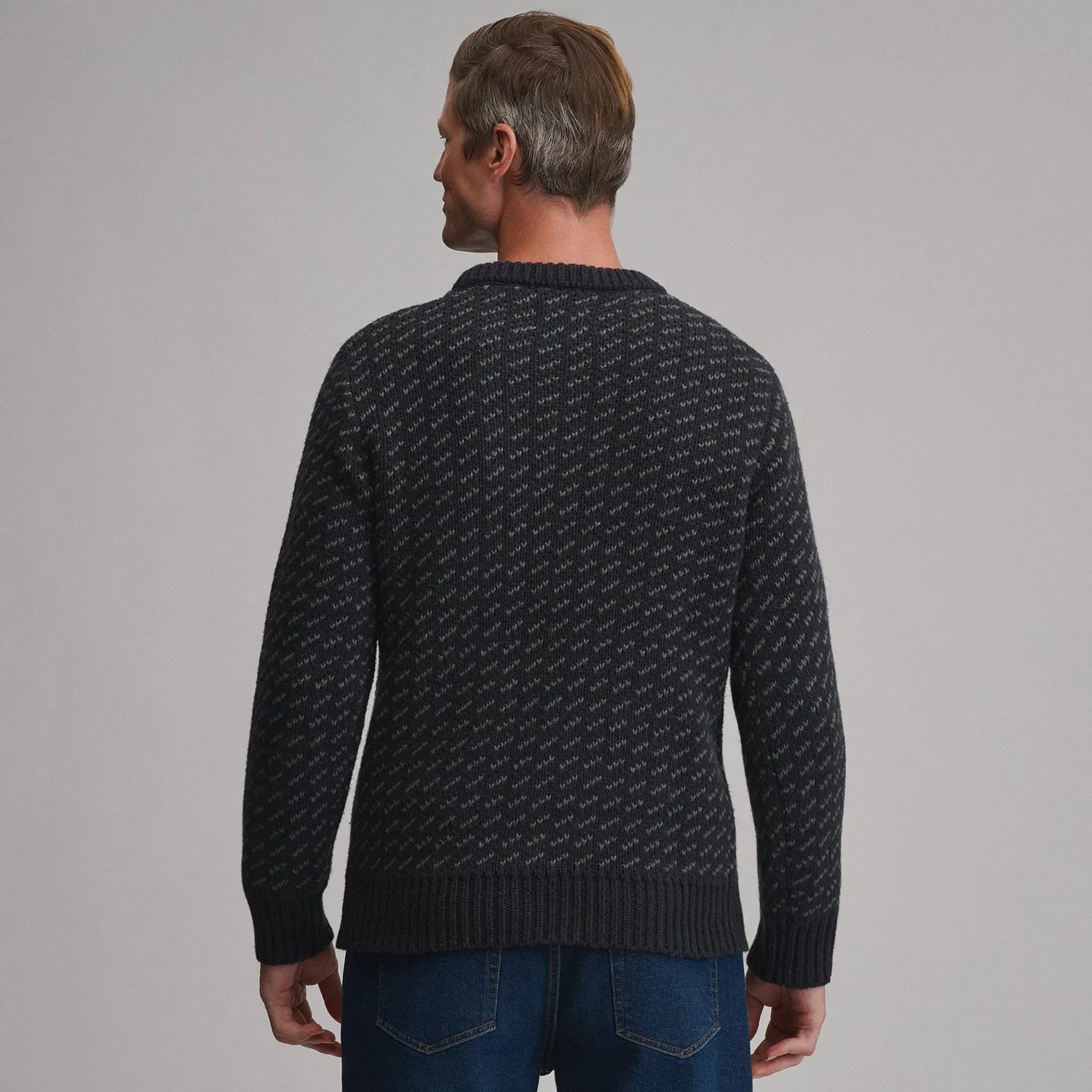 Eddie Bauer Birdseye Crew pulover barbati Navy