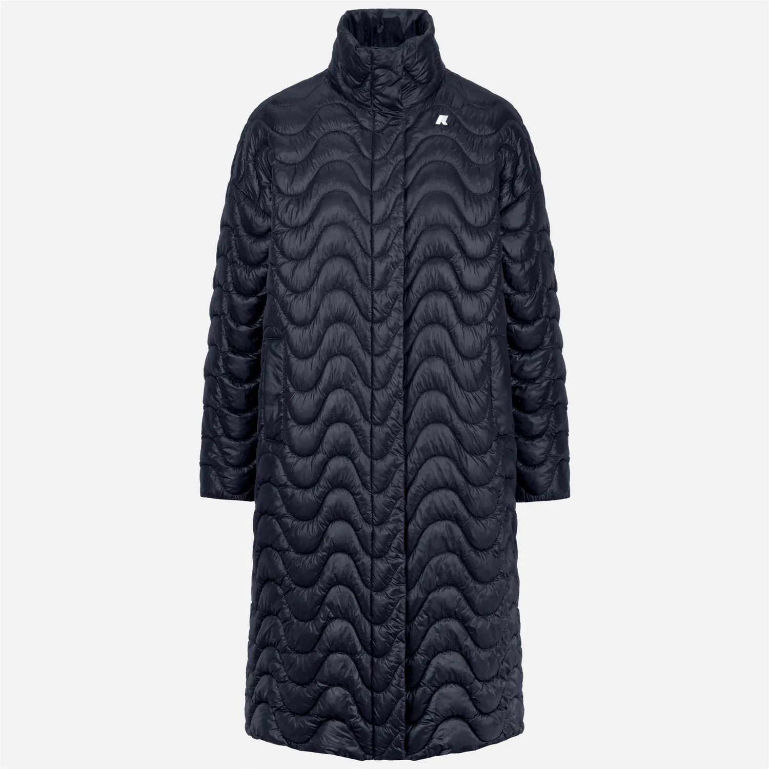 K-Way Sonja Quilted Warm palton albastru dama calduros