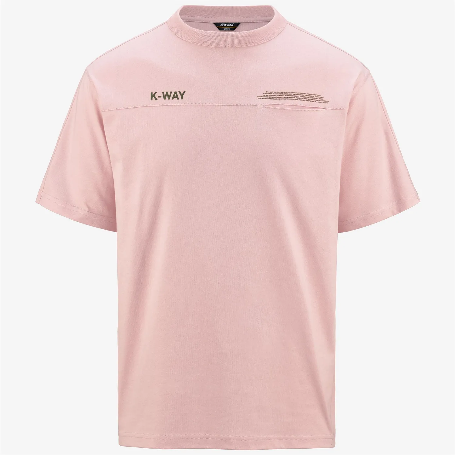 K-Way Fantome tricou barbati roz-verde