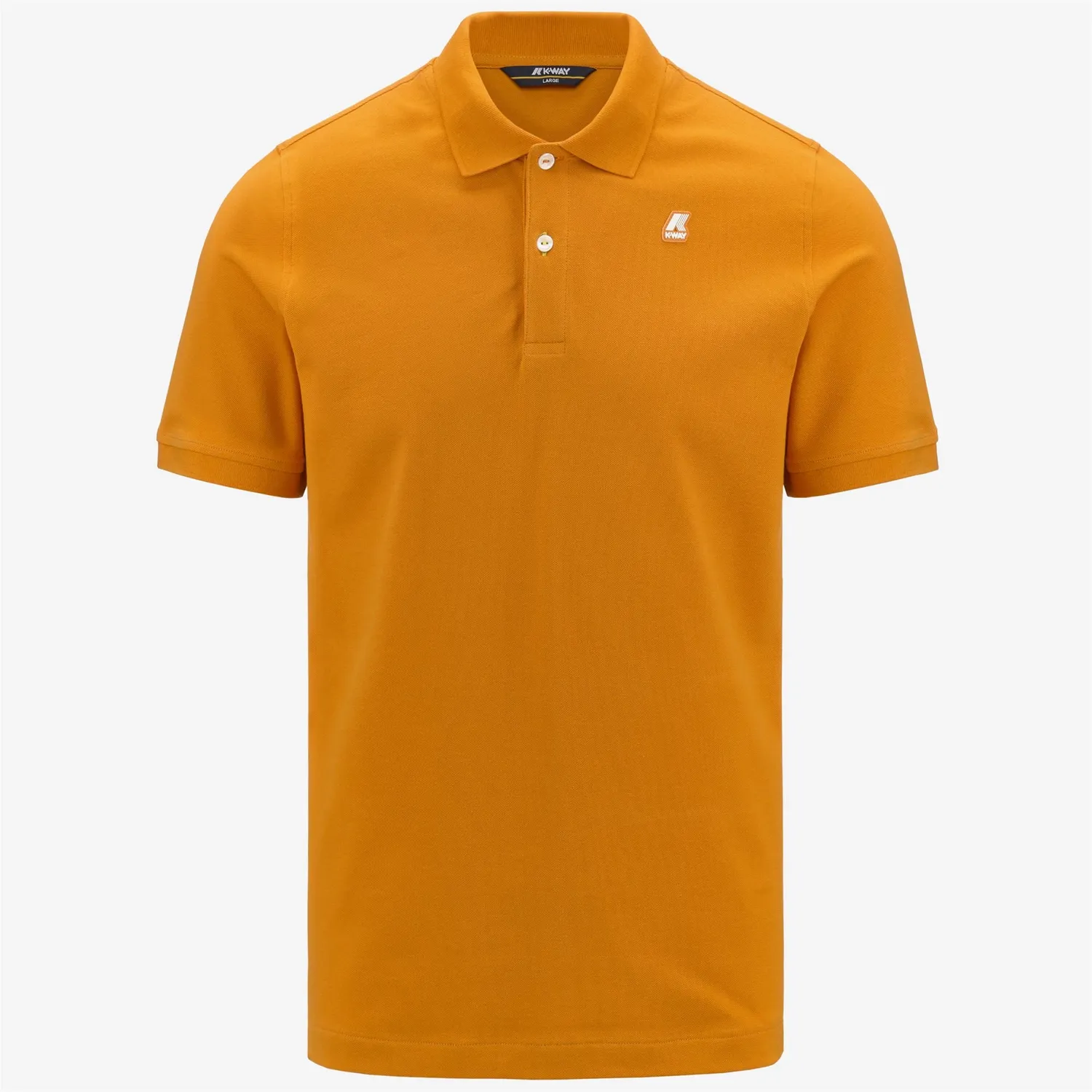 K-Way Vinnie K7121MW tricou polo portocaliu bumbac