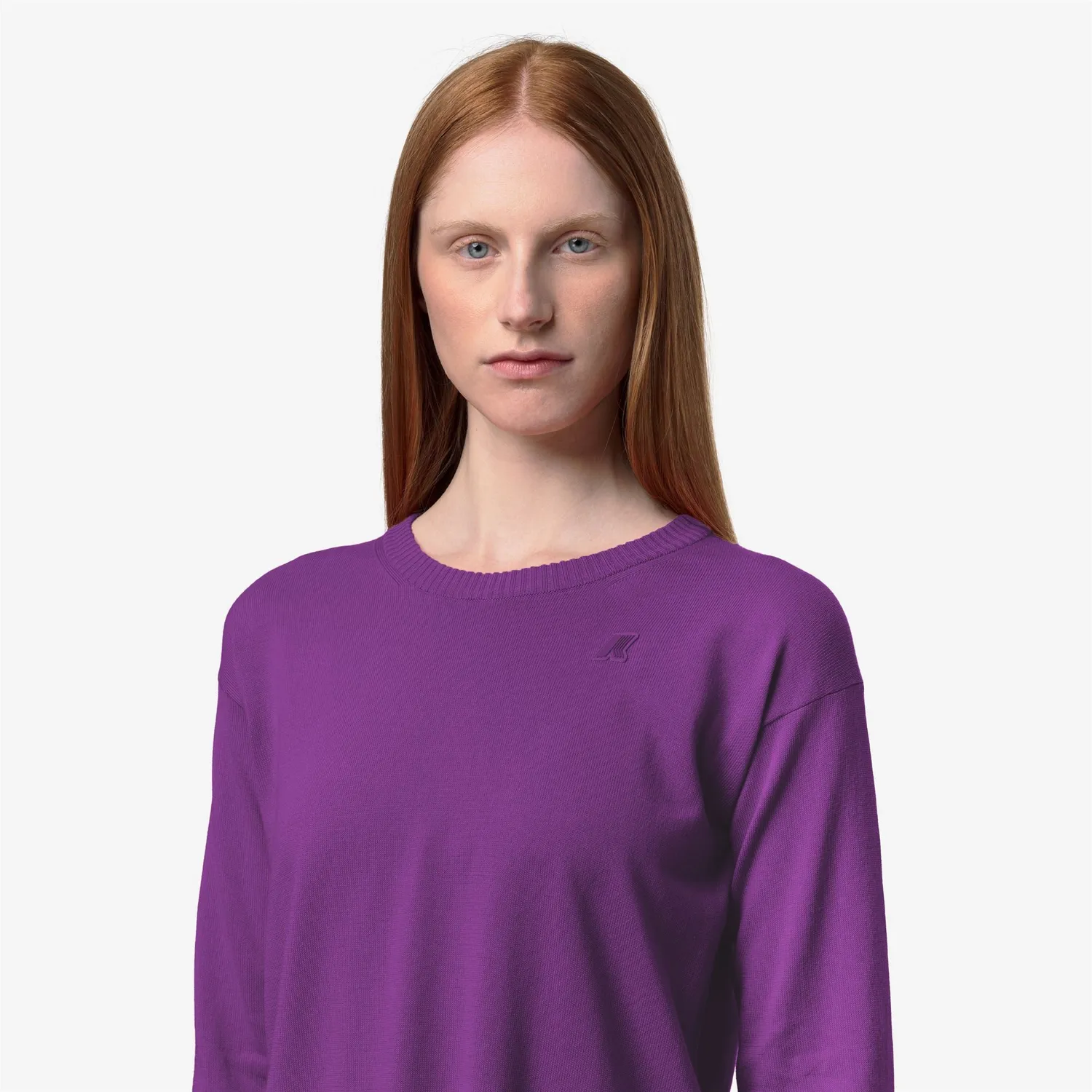 K-Way Domitine Cotton pulover dama violet scurt