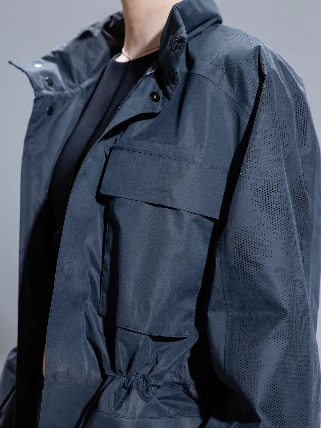 Alpha Industries M-65 Laser Cut palton Charcoal camuflaj