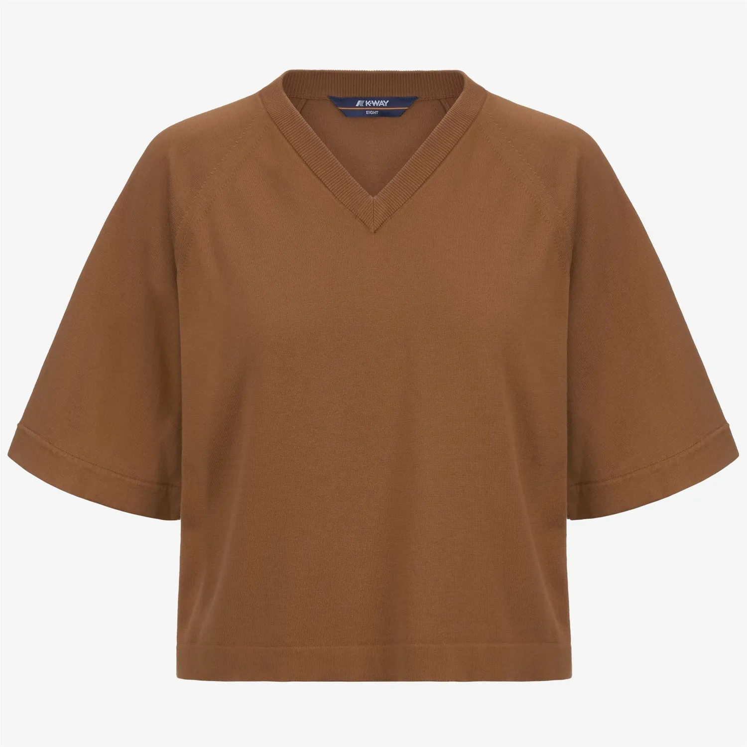 K-Way Marol pulover Brown Bran bumbac damă