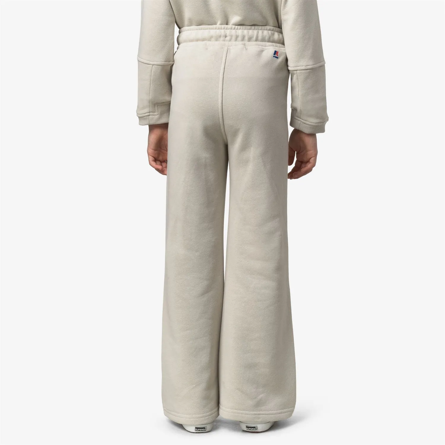 K-Way Loyre pantaloni sport fete bej fleece ușori