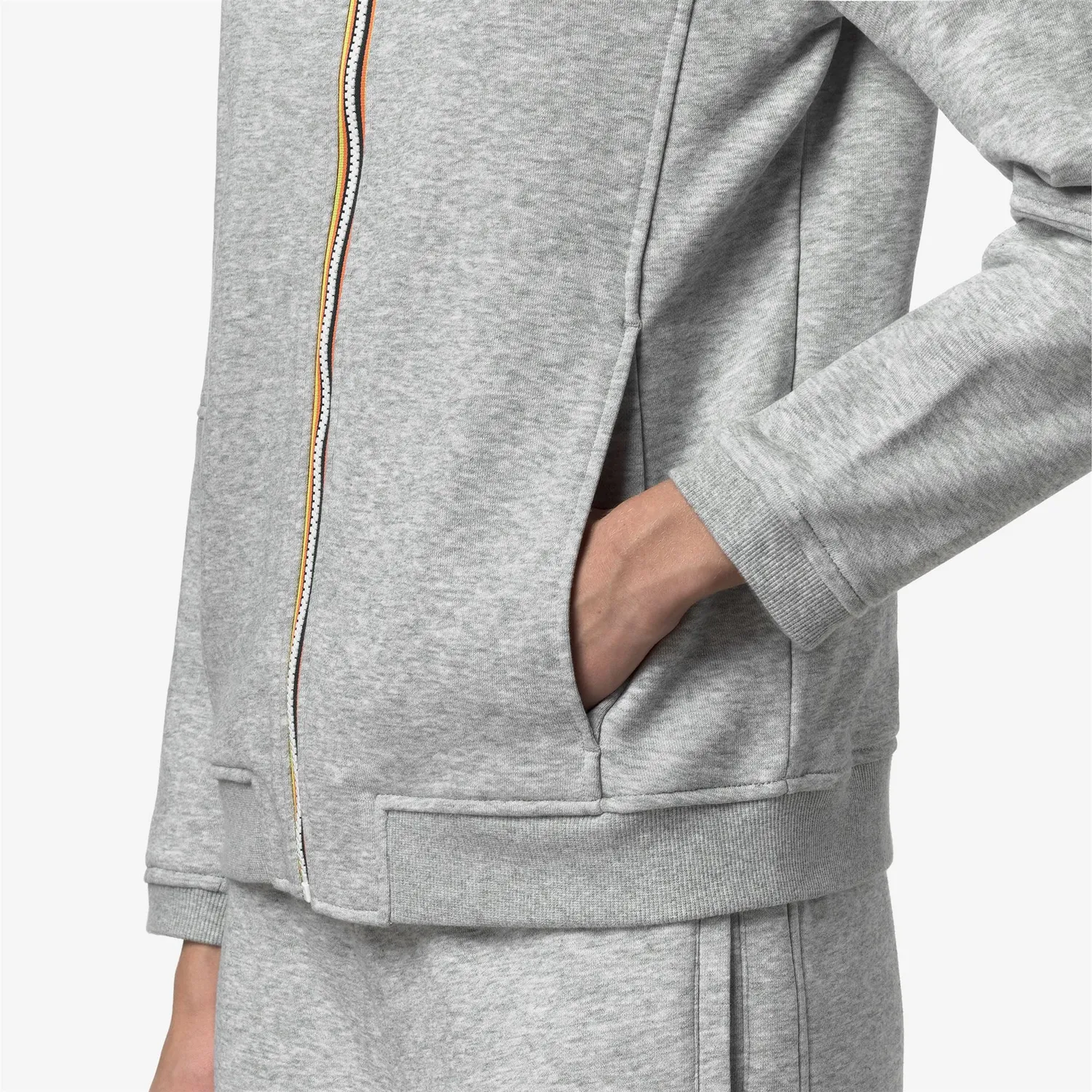 K-Way Pepin hanorac fleece unisex gri melanj