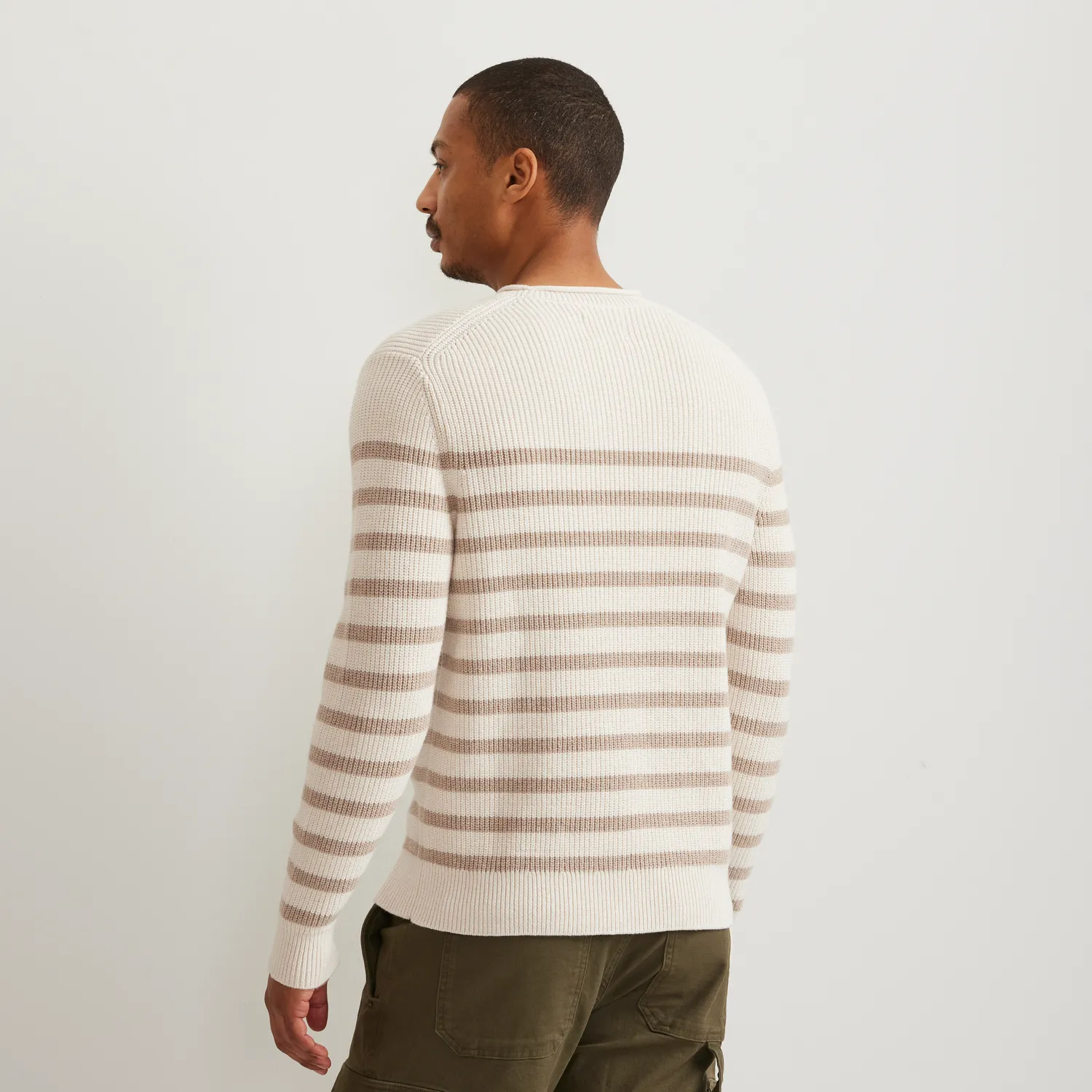 Eddie Bauer Signature Roll Neck pulover Cream Htr dungi