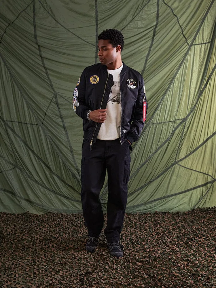 Alpha Industries L-2B Apollo geacă bomber neagră ușoară