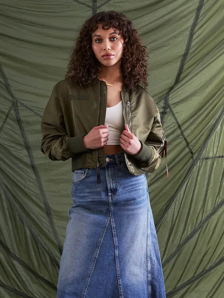 Alpha Industries L-2B Cropped Gen II geacă bomber damă neagră