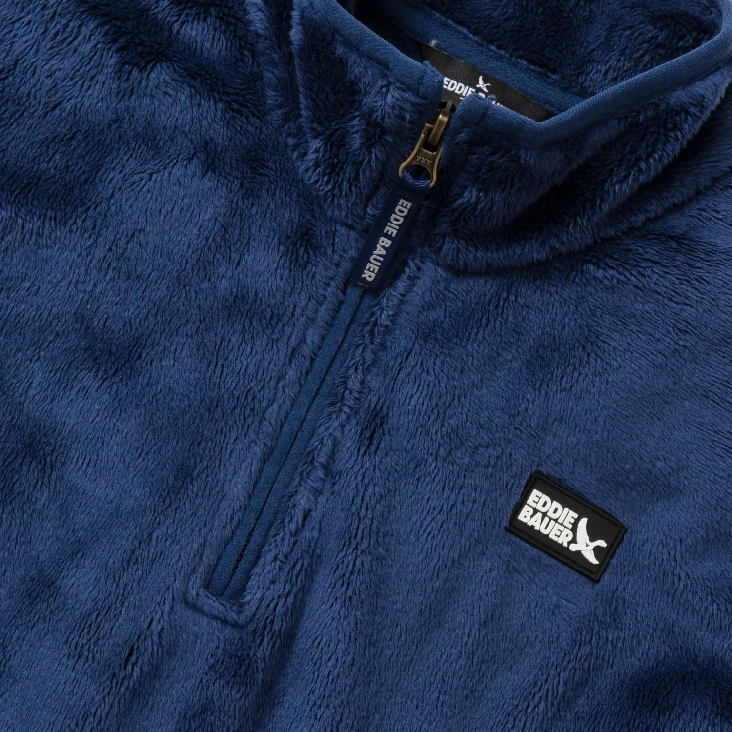 Eddie Bauer Quest Fleece Plush bluza copii bleumarin cu fermoar