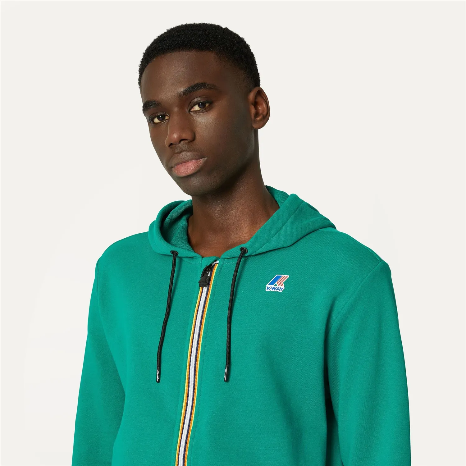 K-Way Arnel hanorac unisex verde bumbac cu gluga