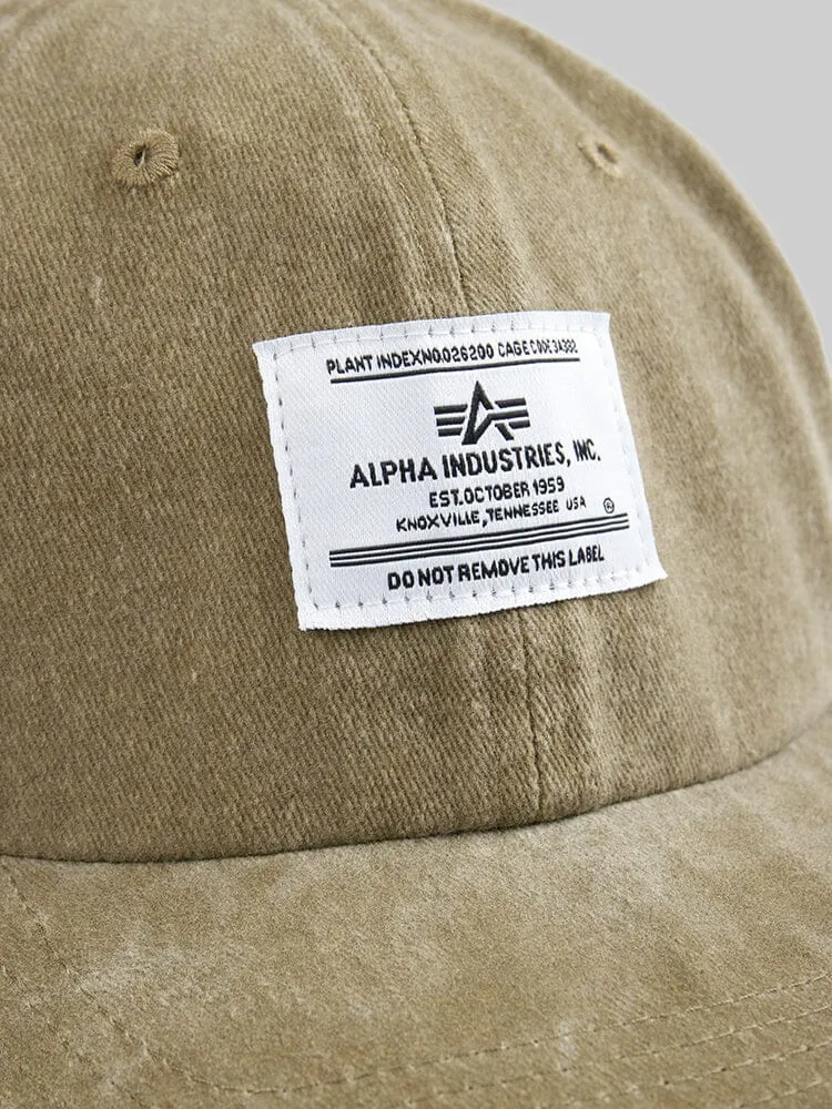 Alpha Industries Battlewash sapca neagra bumbac unisex
