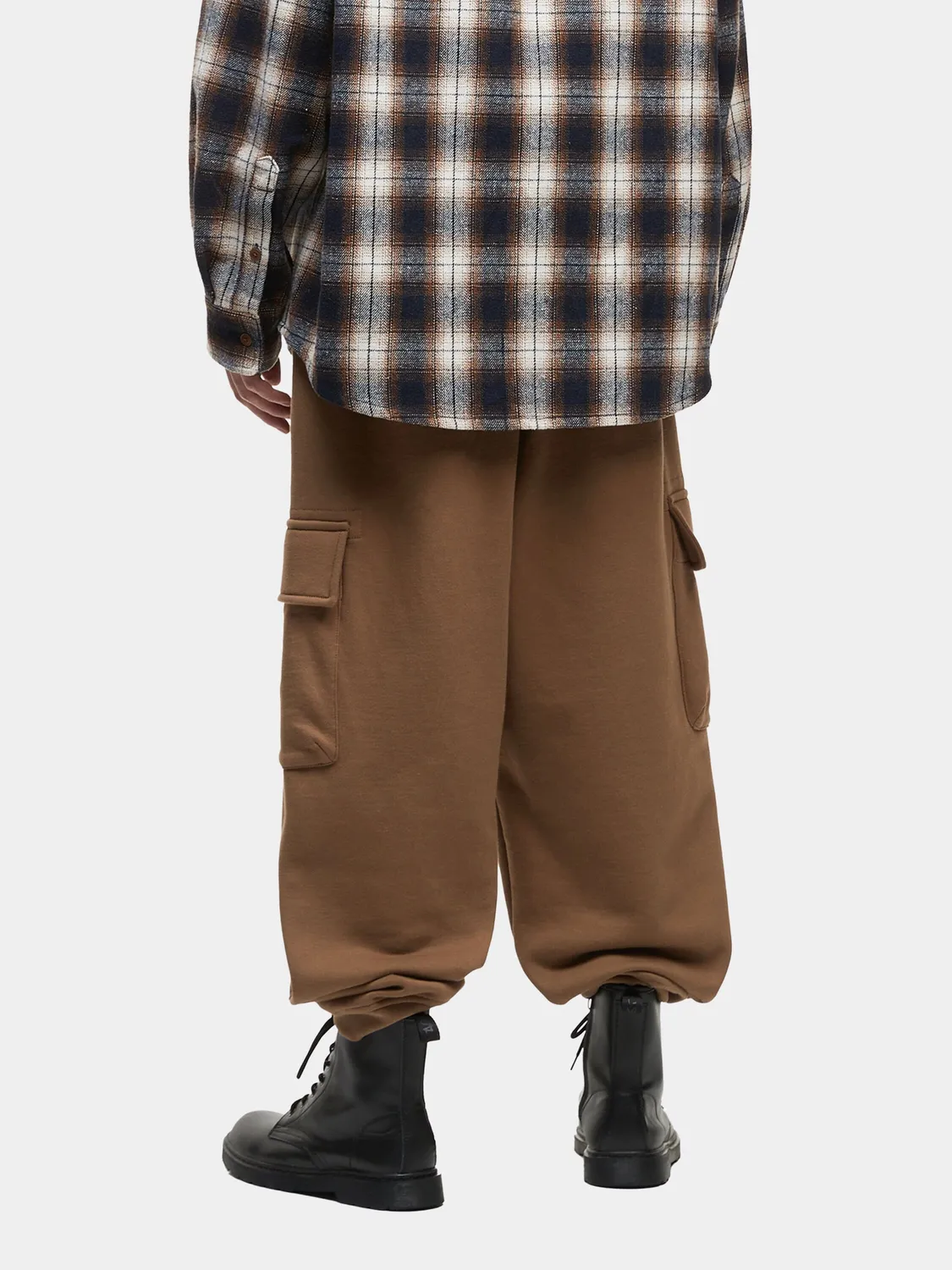 UNFRM Cargo Sweatpant pantaloni trening bej bumbac 380g