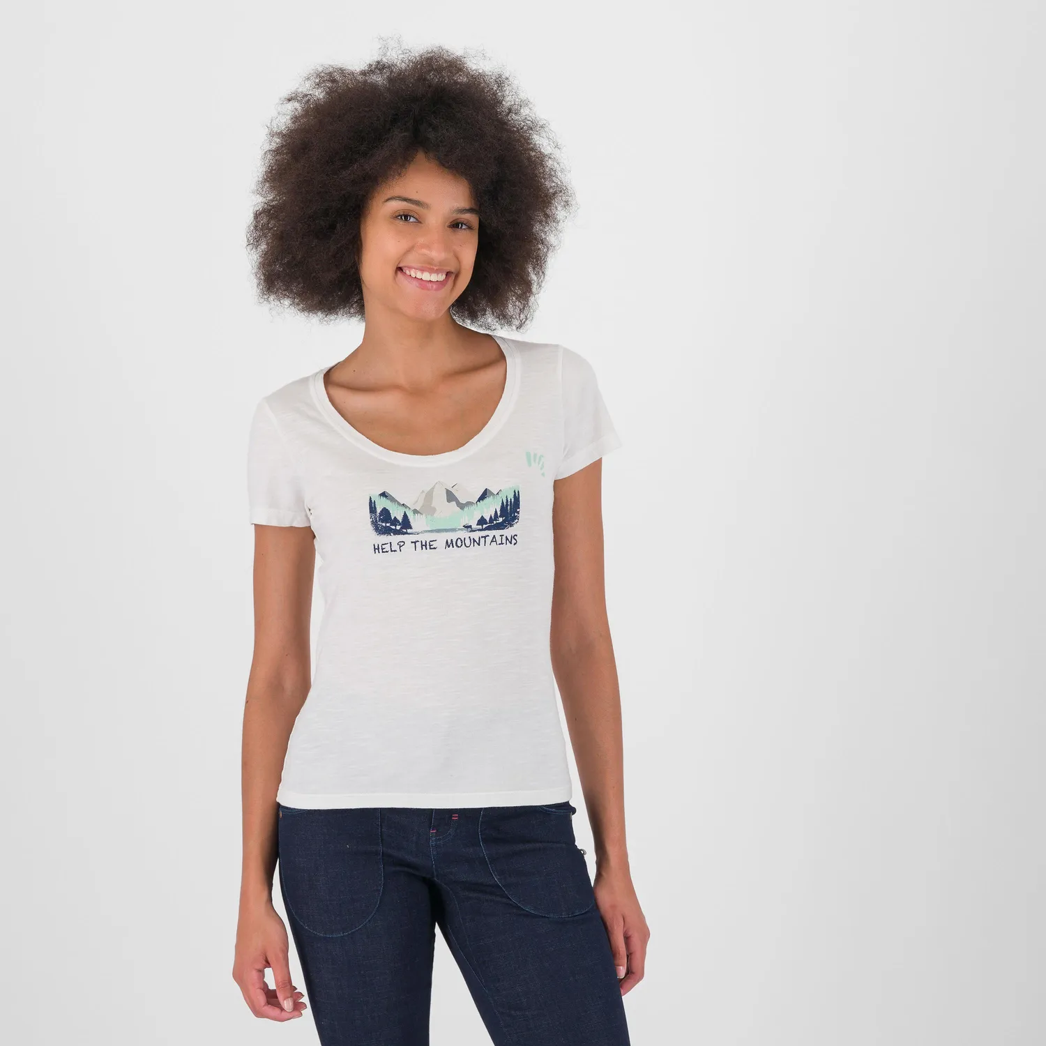 Karpos Ambretta W T-Shirt tricou bumbac mesaj munte
